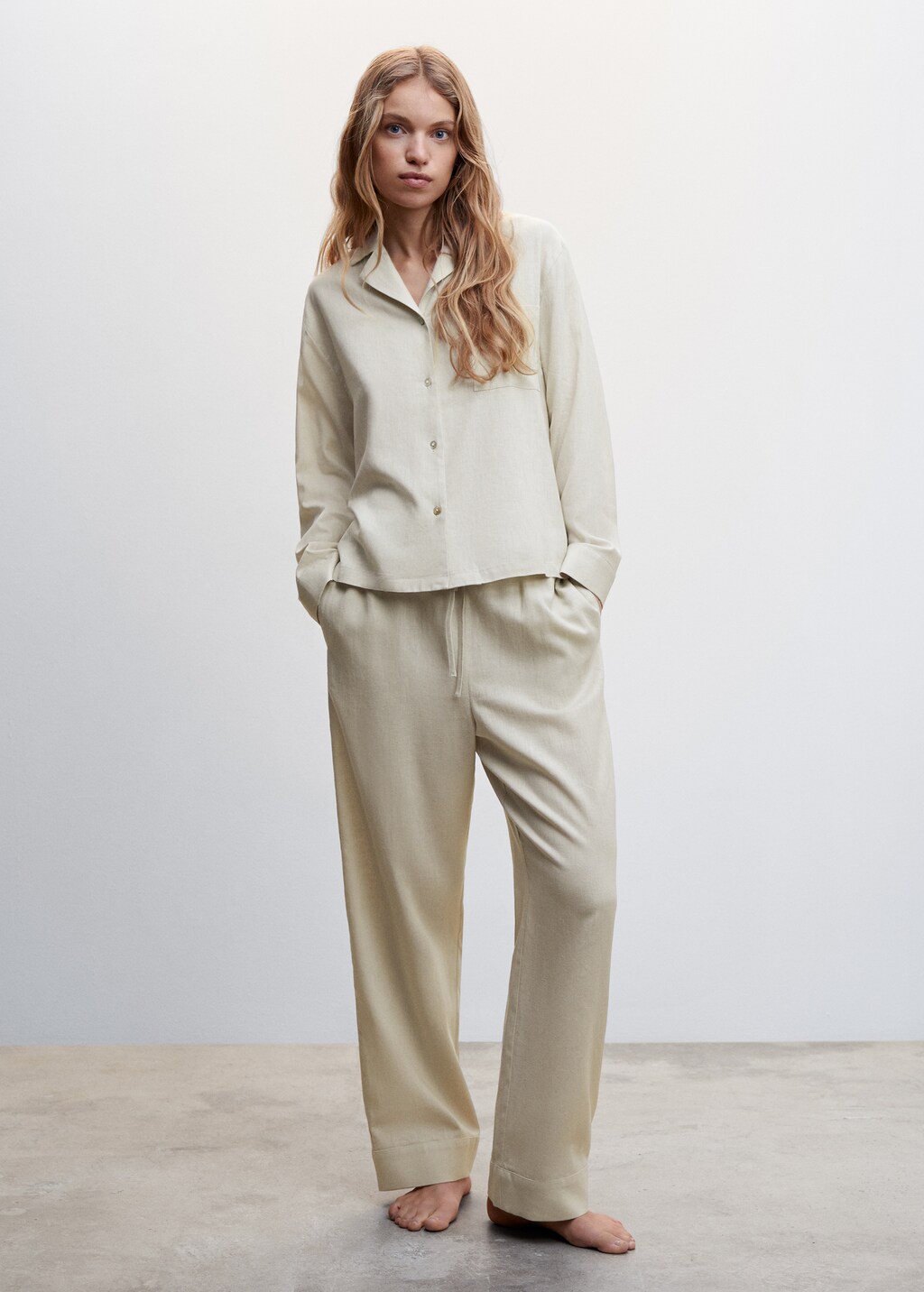 Pantalon pyjama lin