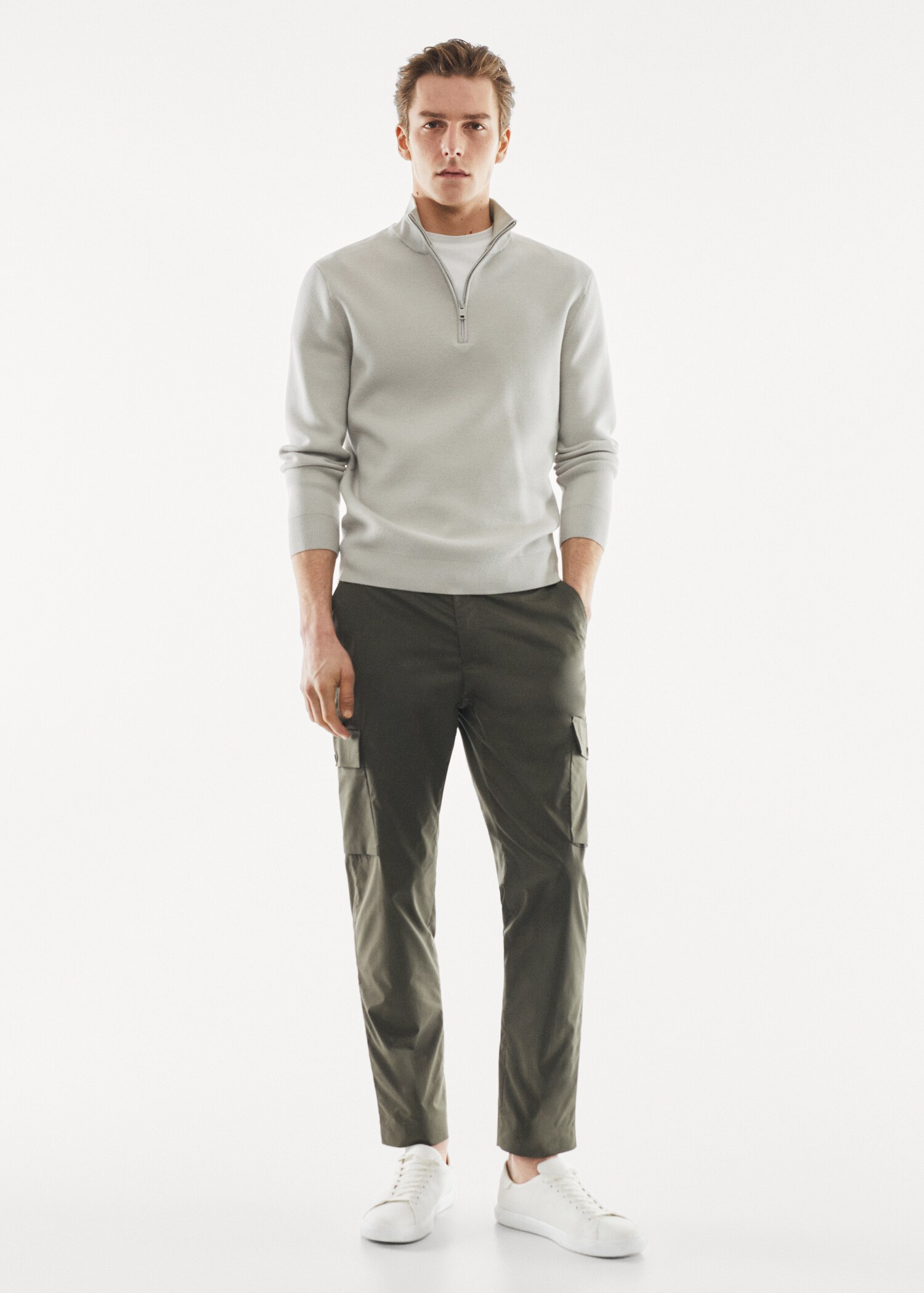 Pantalon cargo tissu technique infroissable - Plan général