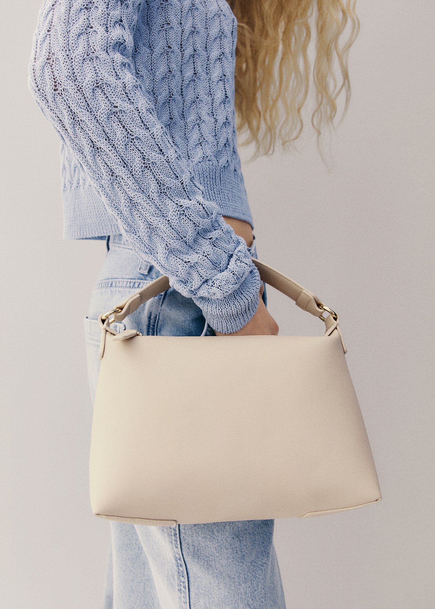 Crossbody bag with double handle - General plane