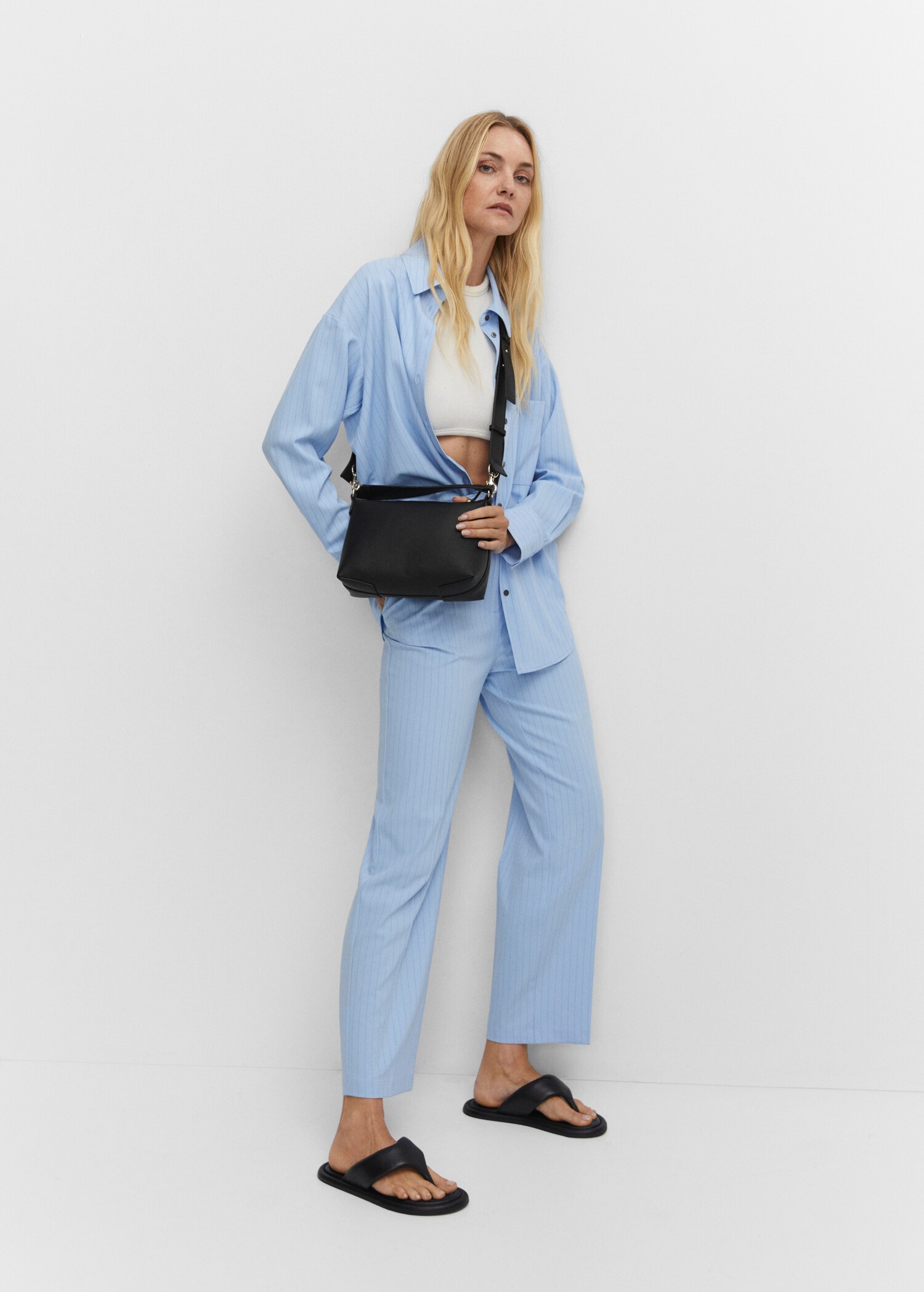 Crossbody bag with double handle - General plane