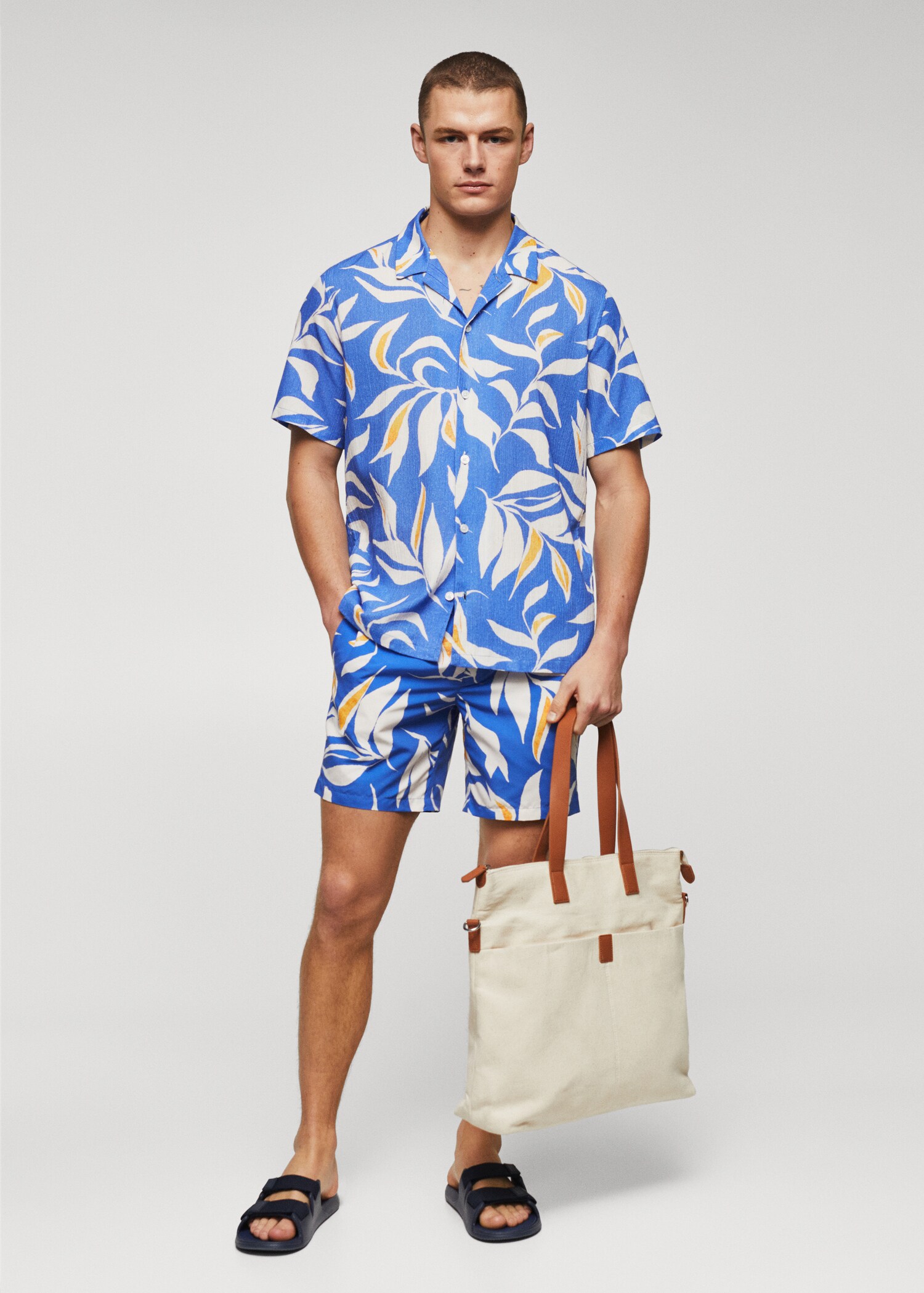 Maillot de bain imprimé tropical - General plane