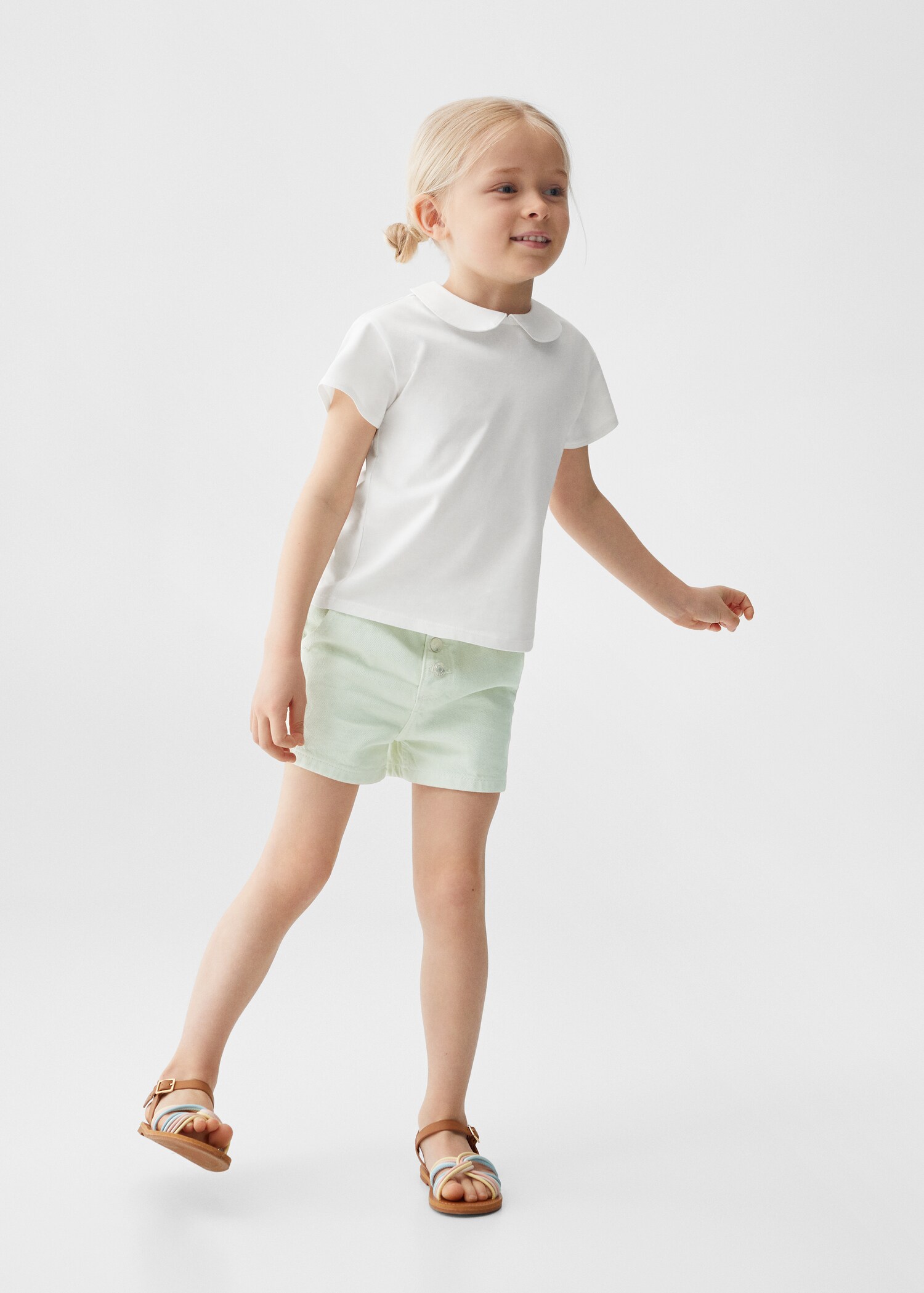 T-shirt coton col Claudine - Plan général