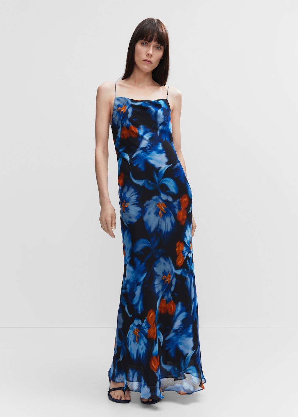 Robe gaze fleurs mango hotsell