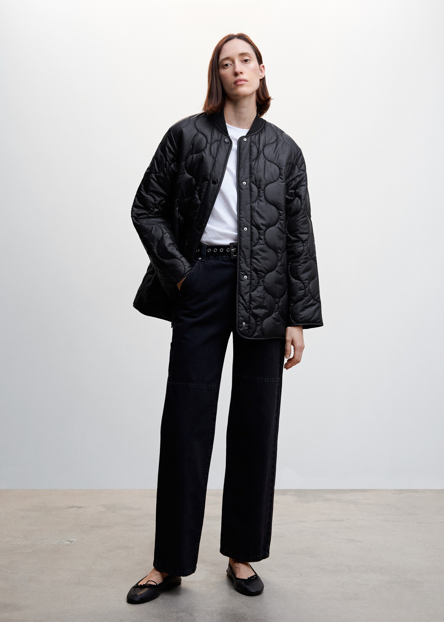 Lightweight quilted anorak - General plane