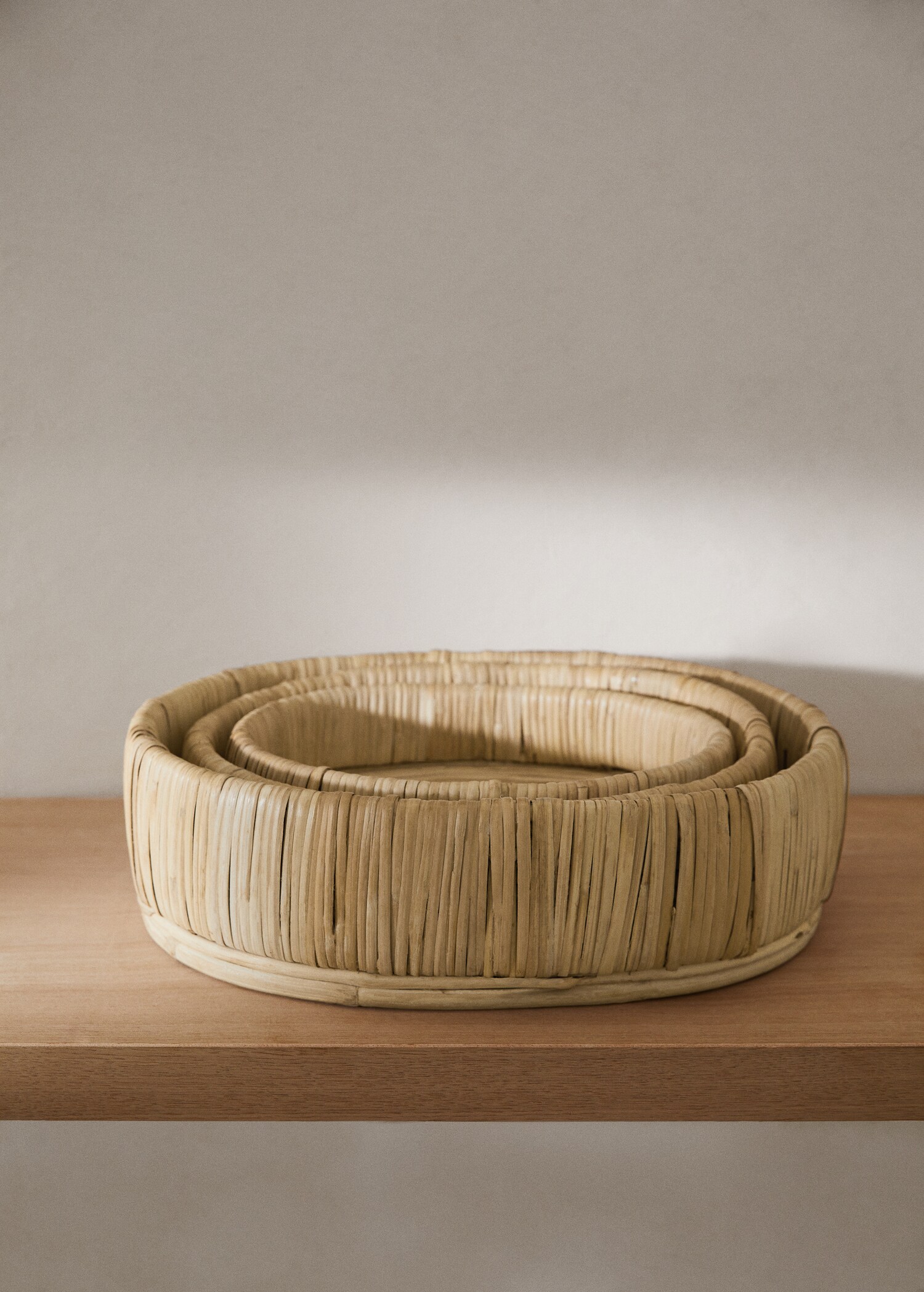 Tablett aus Naturfasern 35 x 26 cm - Allgemeine Ansicht