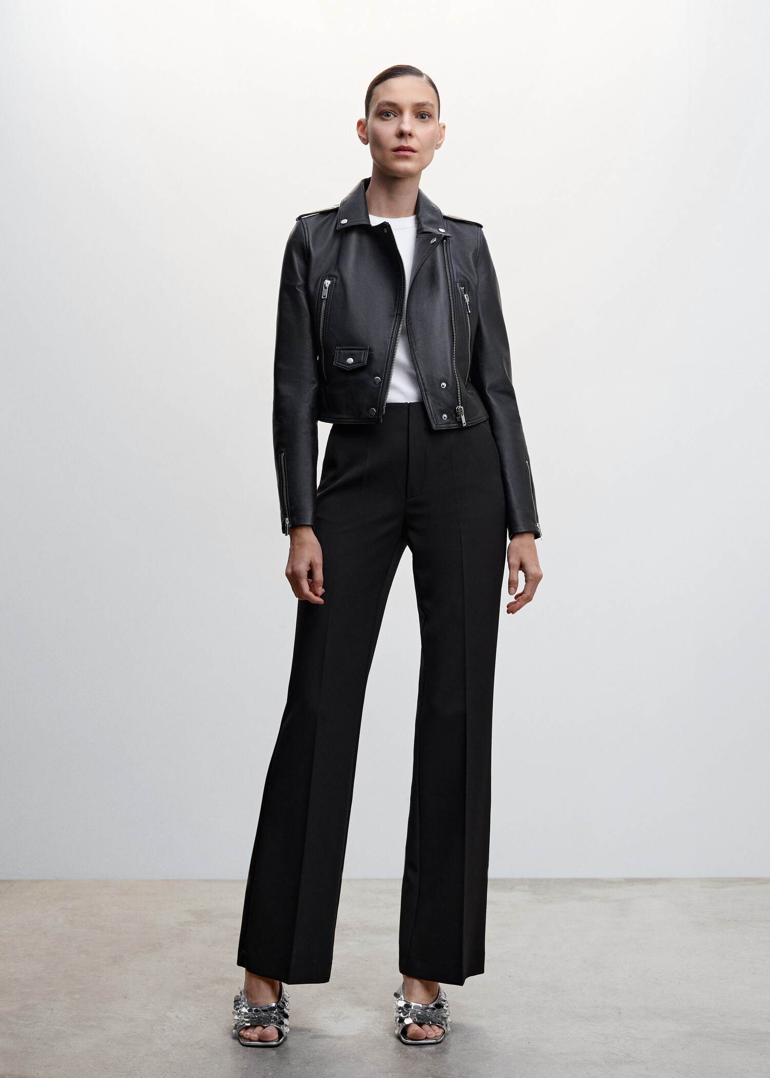 Pantalón fluido wideleg  - Plano general