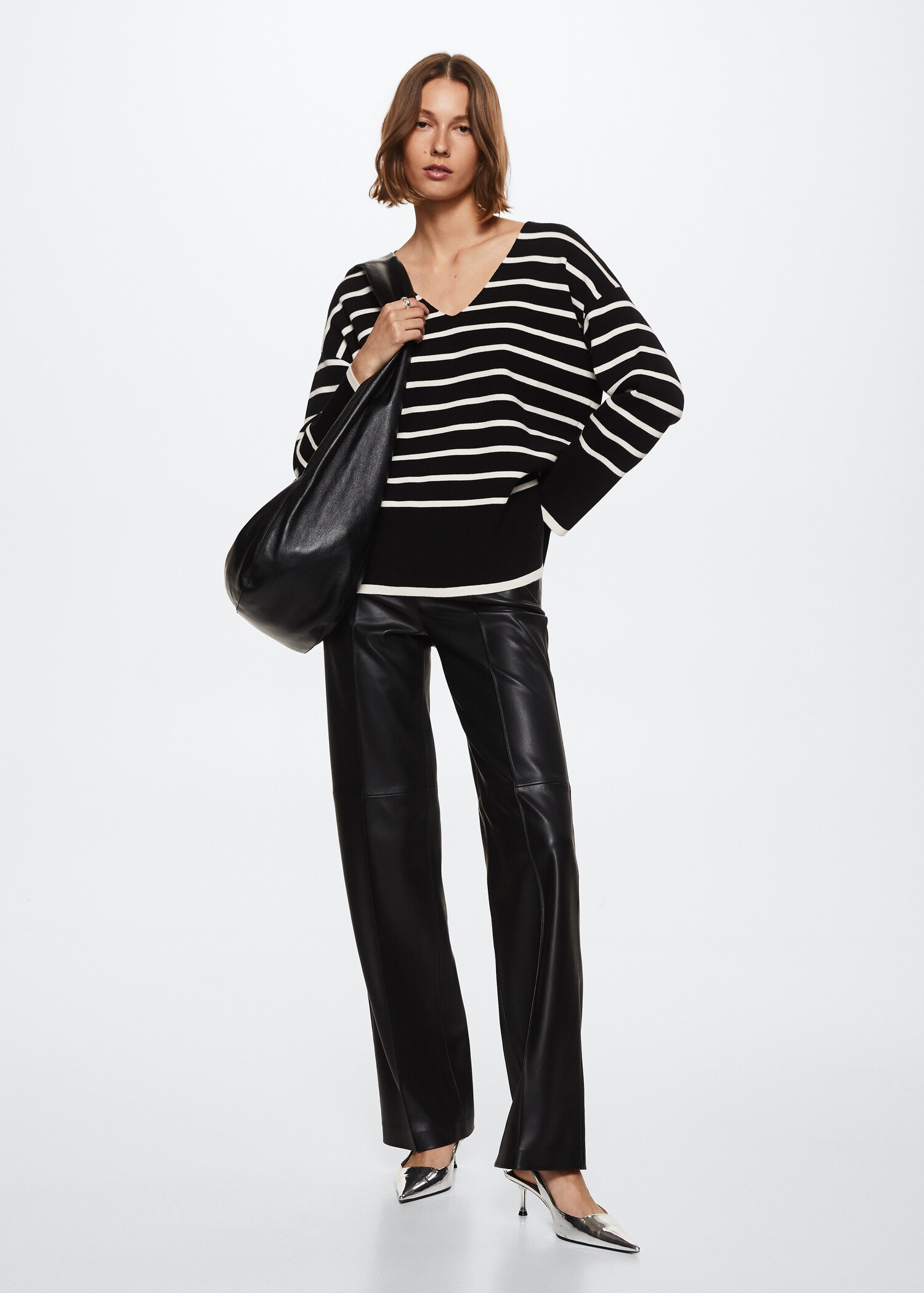Jersey rayas oversize - Plano general