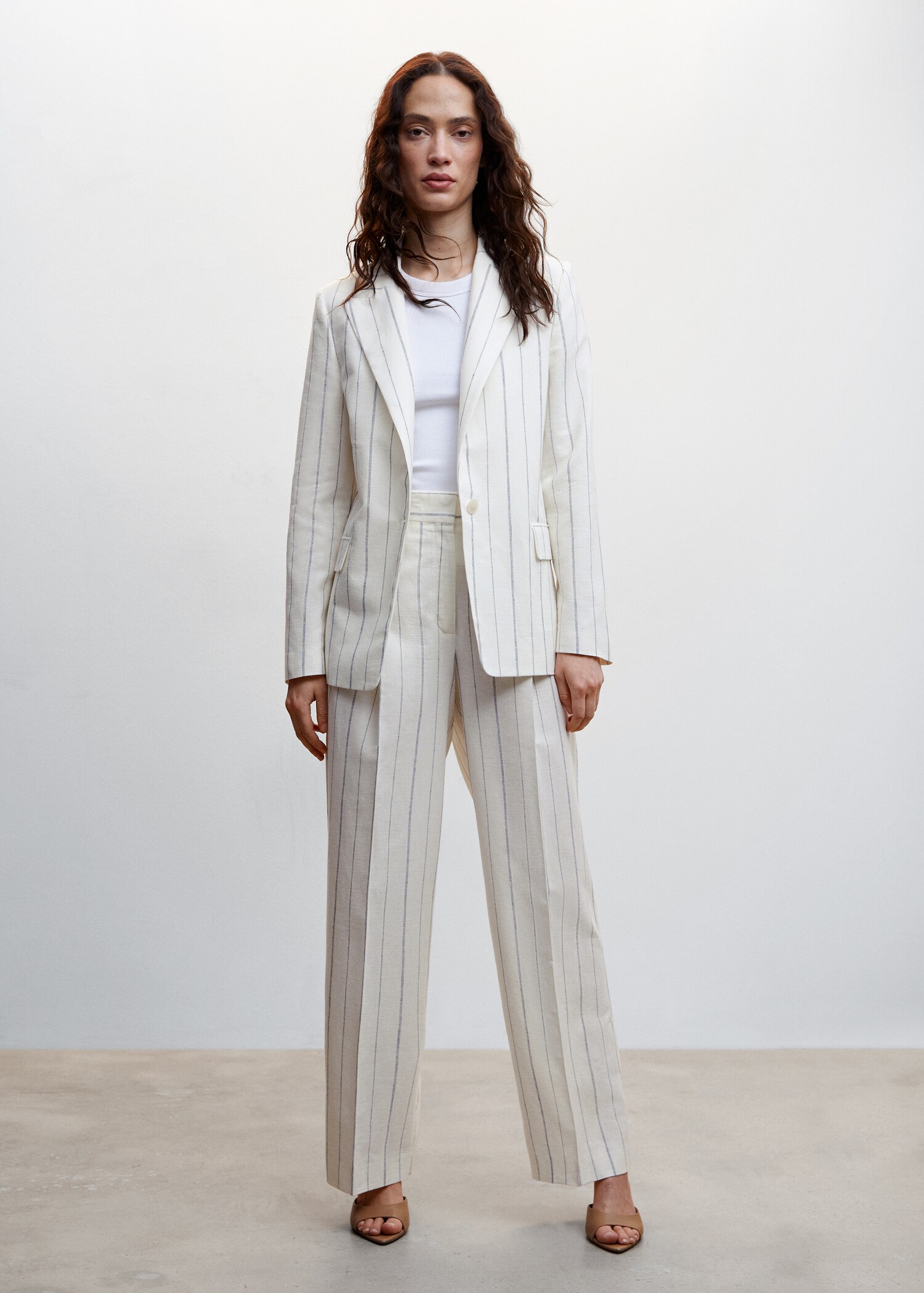Striped suit trousers - General plane