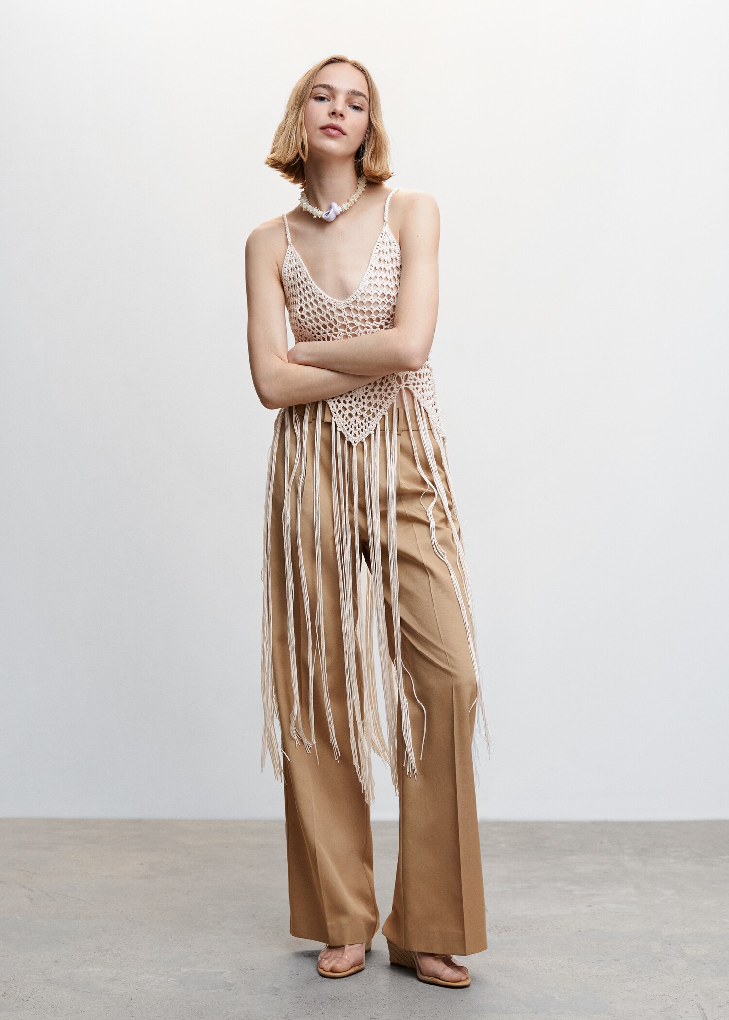 Fringe crochet top - General plane