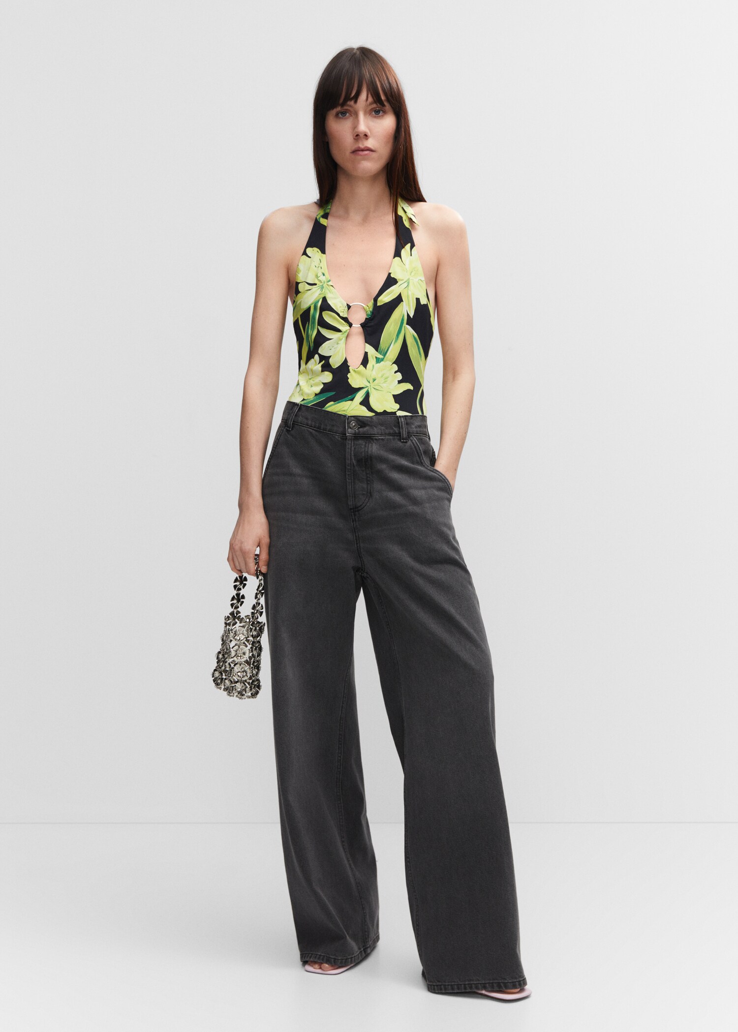Jean wideleg loose taille basse - Plan général