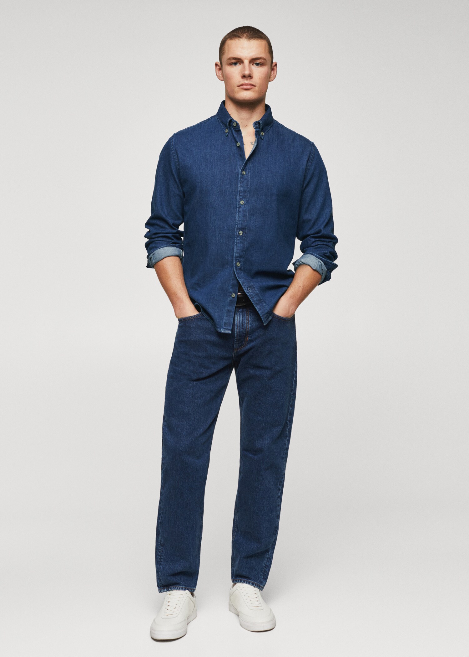 Slim Fit-Jeanshemd - Allgemeine Ansicht