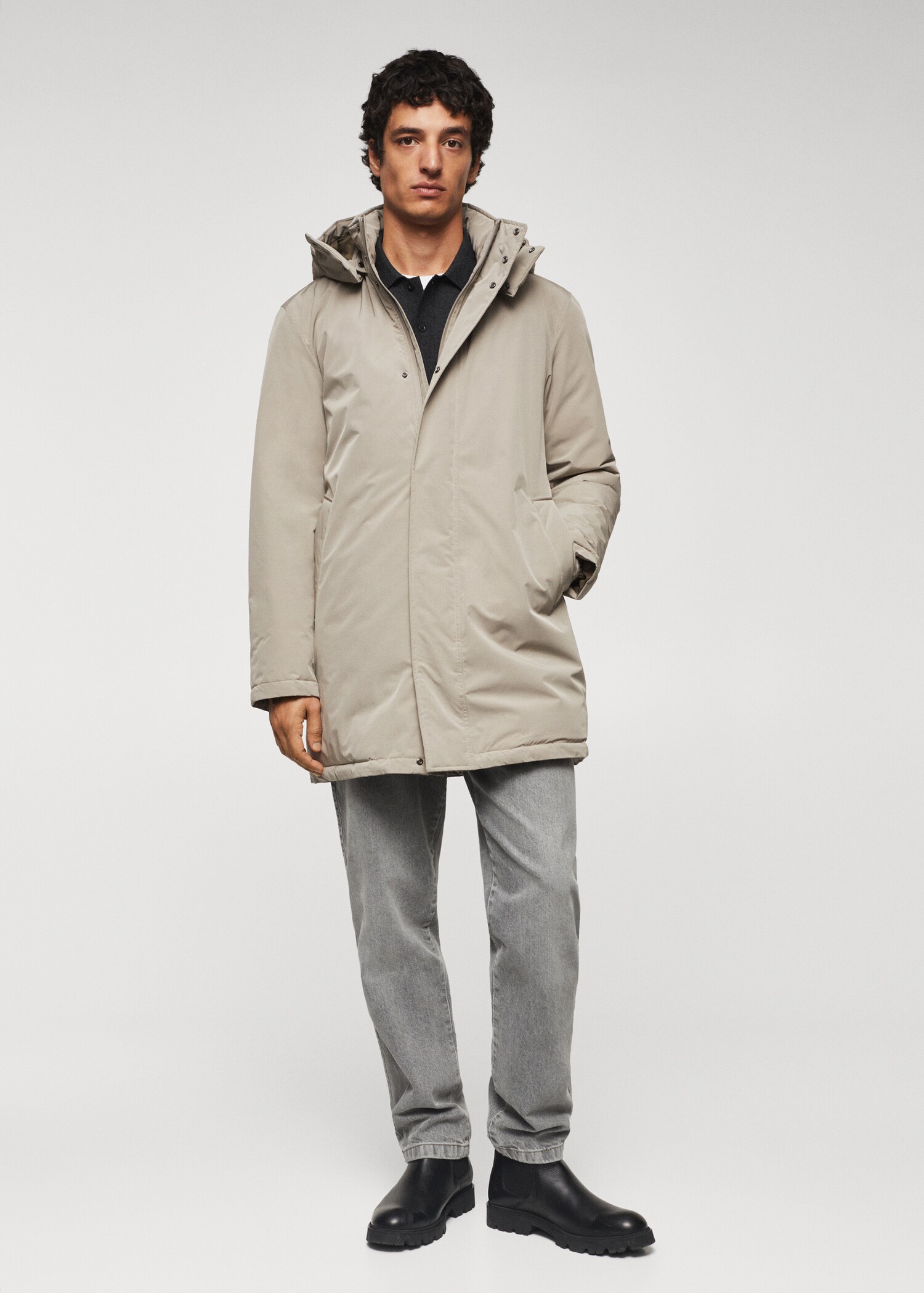 Parka acolchada capucha - Plano general