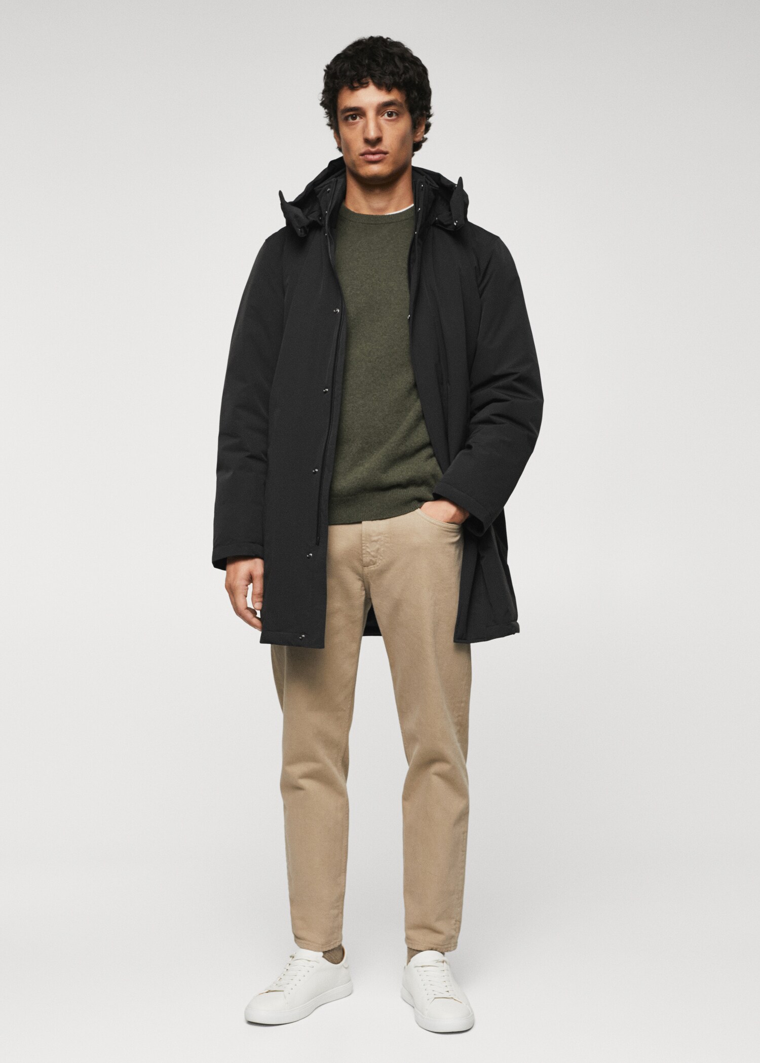 Parka acolchada capucha - Plano general