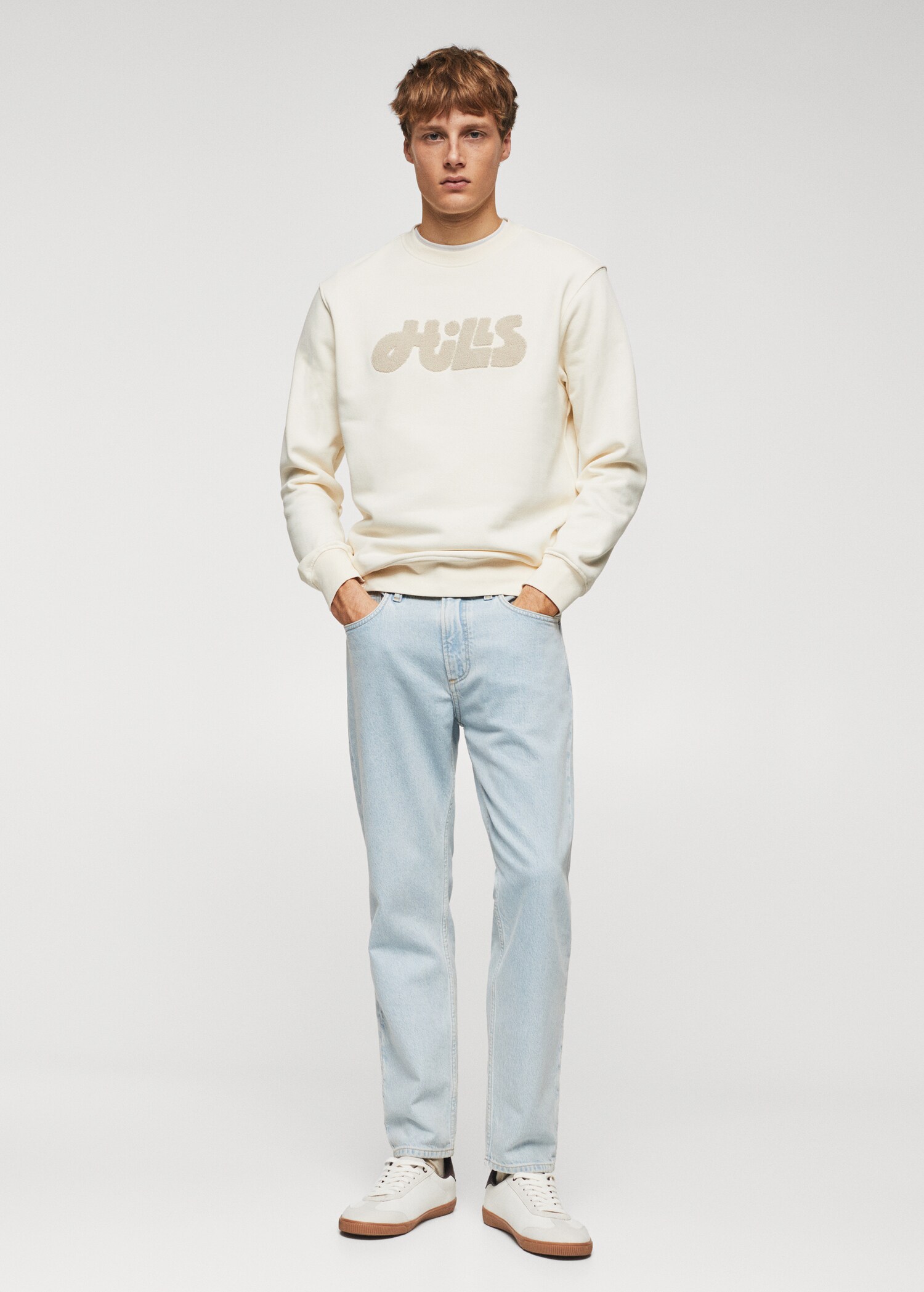 Sweater coton message - Plan général