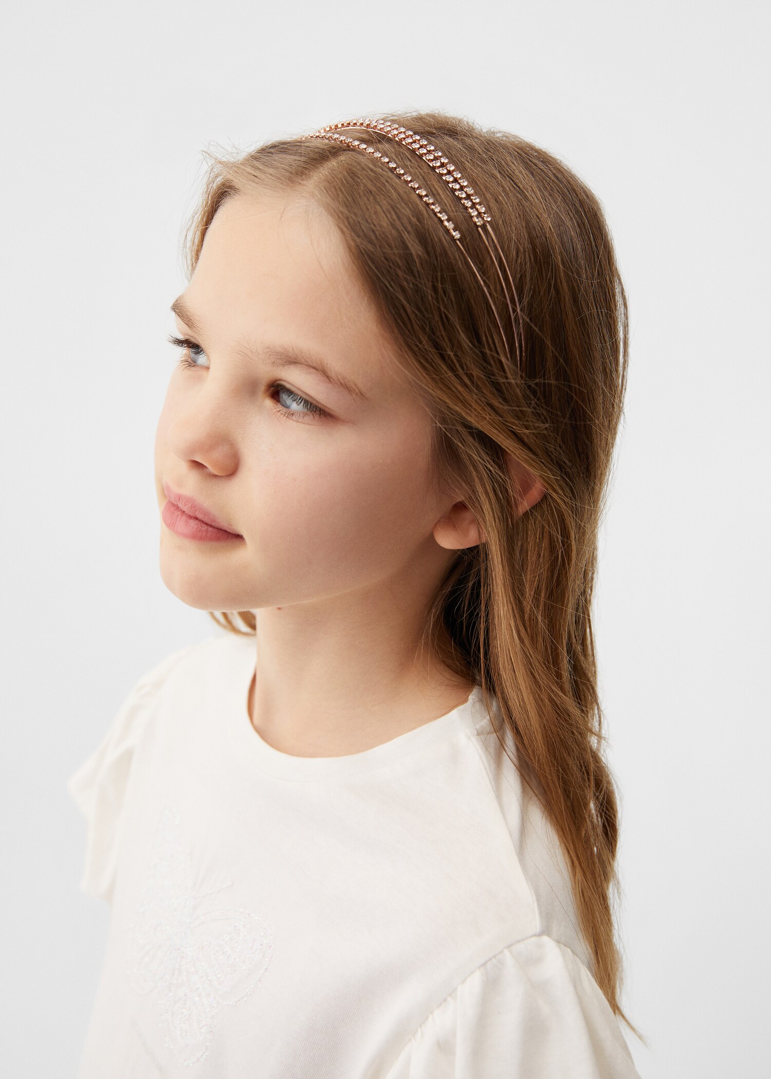 Faceted crystal hairband - General plane
