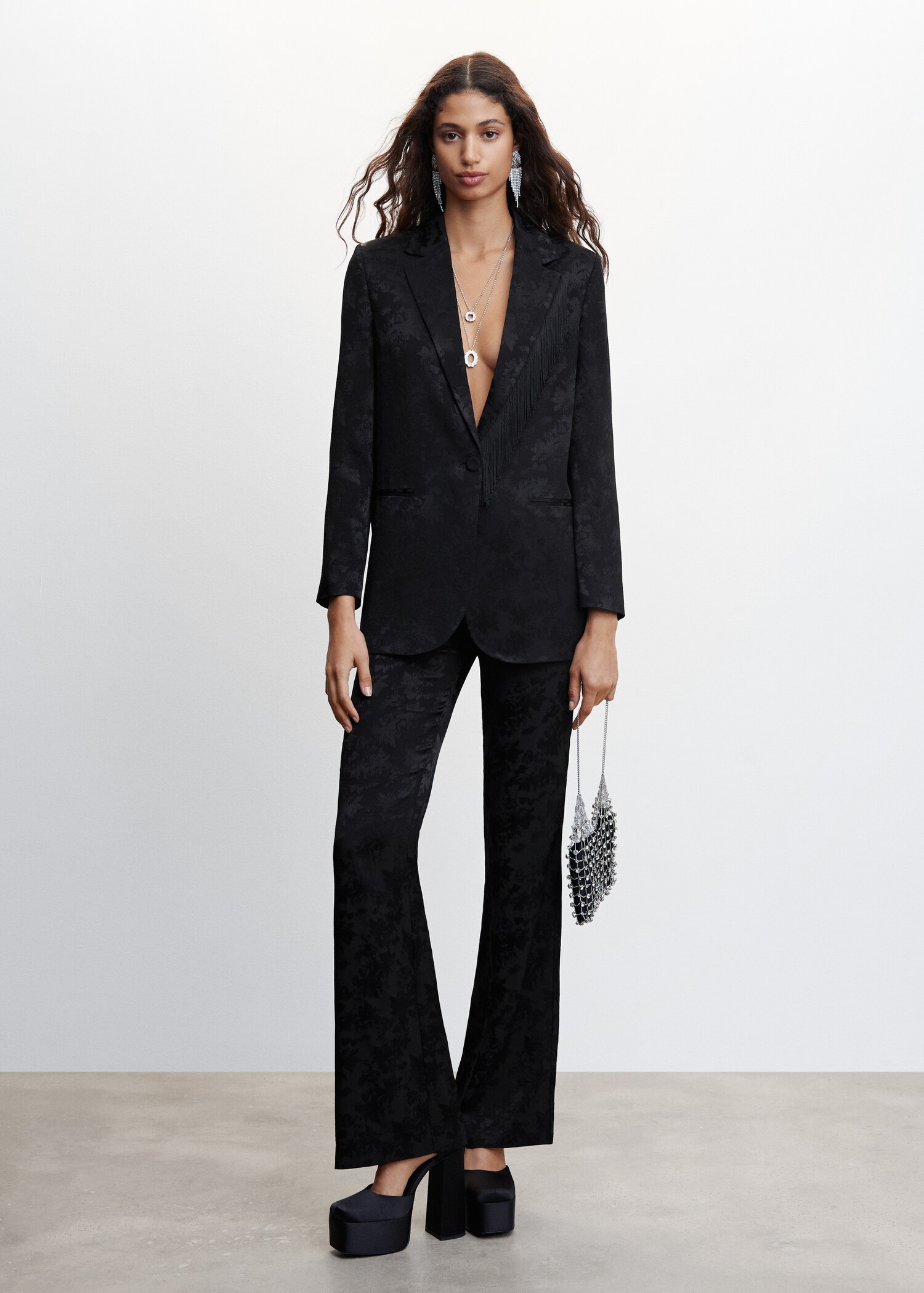Jacquard blazer - General plane