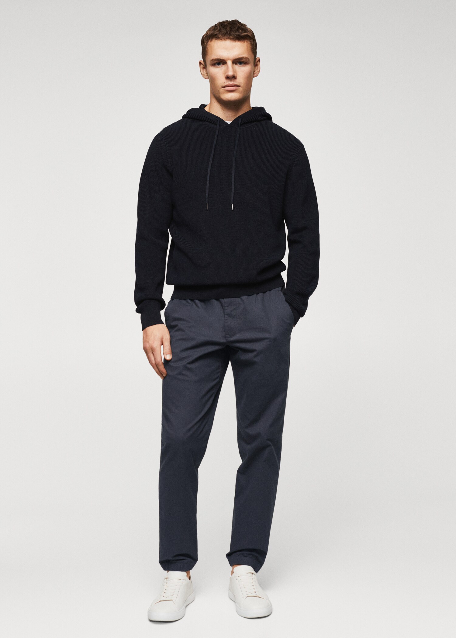 Cotton jogger-style trousers - General plane