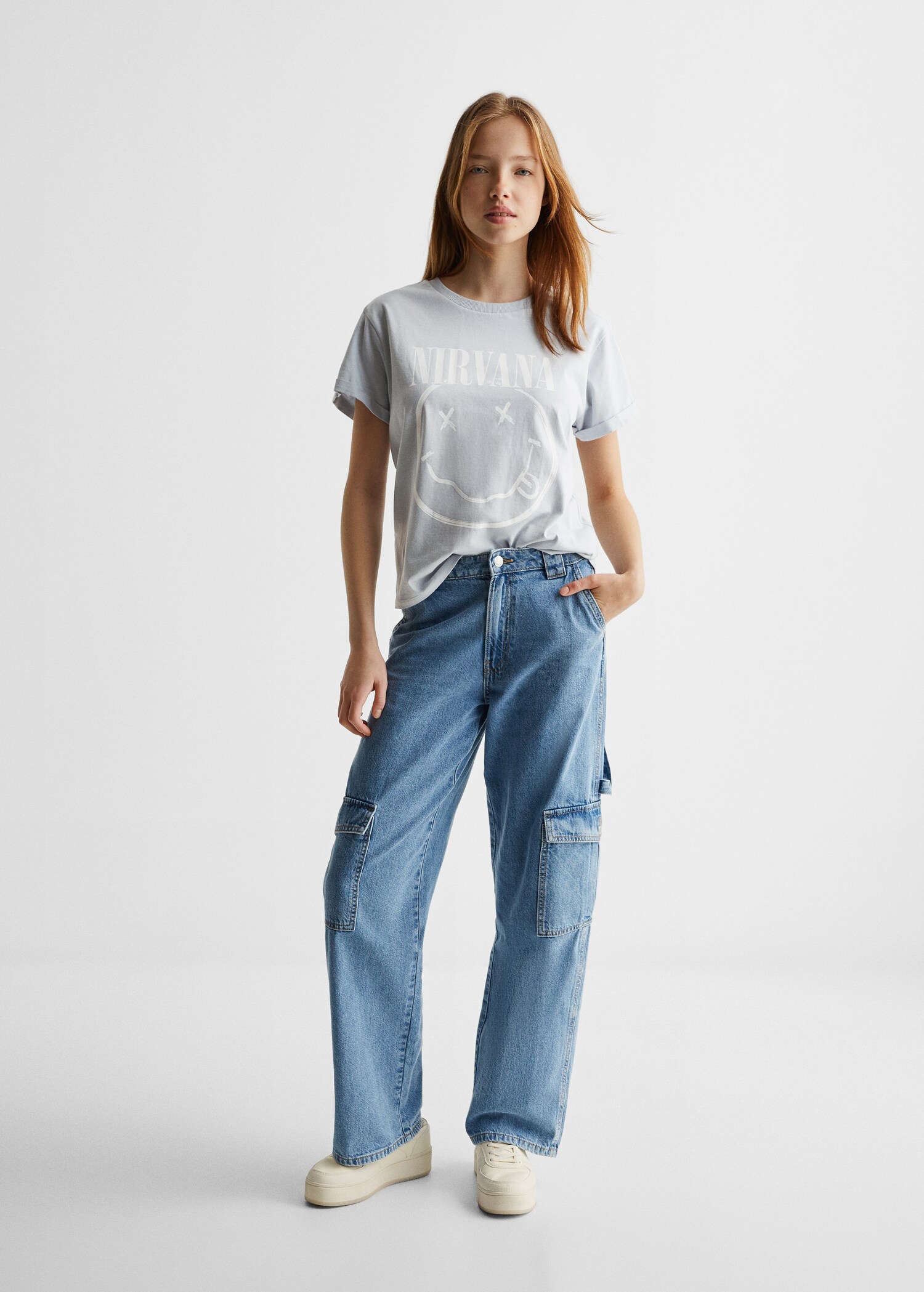 T-Shirt mit Nirvana-Design - Allgemeine Ansicht