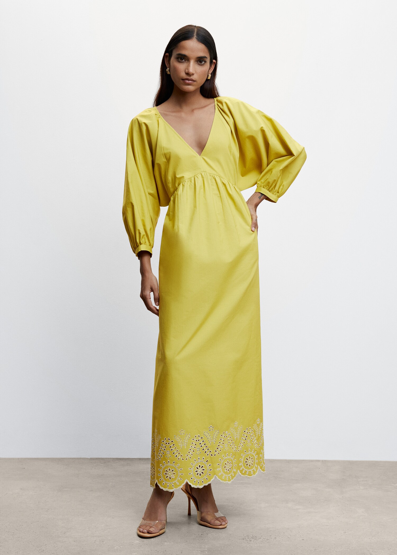 Robe manches bouffantes - Plan général