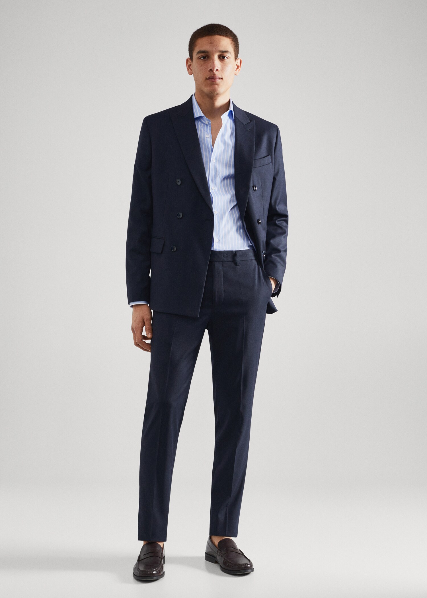 Chemise costume slim fit coton - Plan général