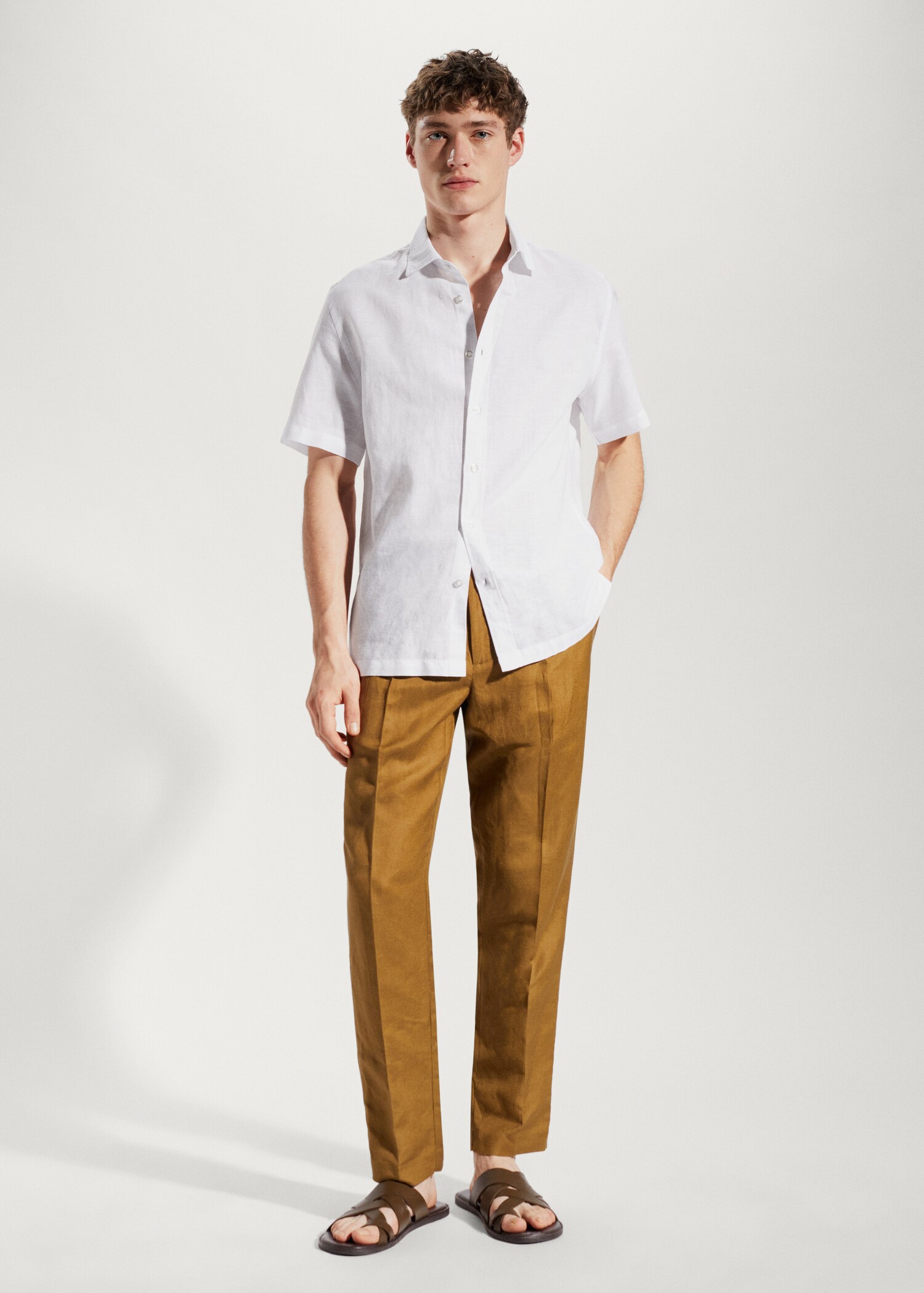 100% linen short sleeve shirt - General plane
