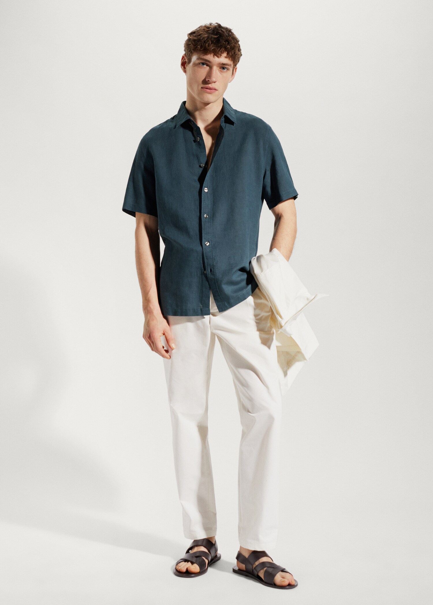 100% linen short sleeve shirt - General plane