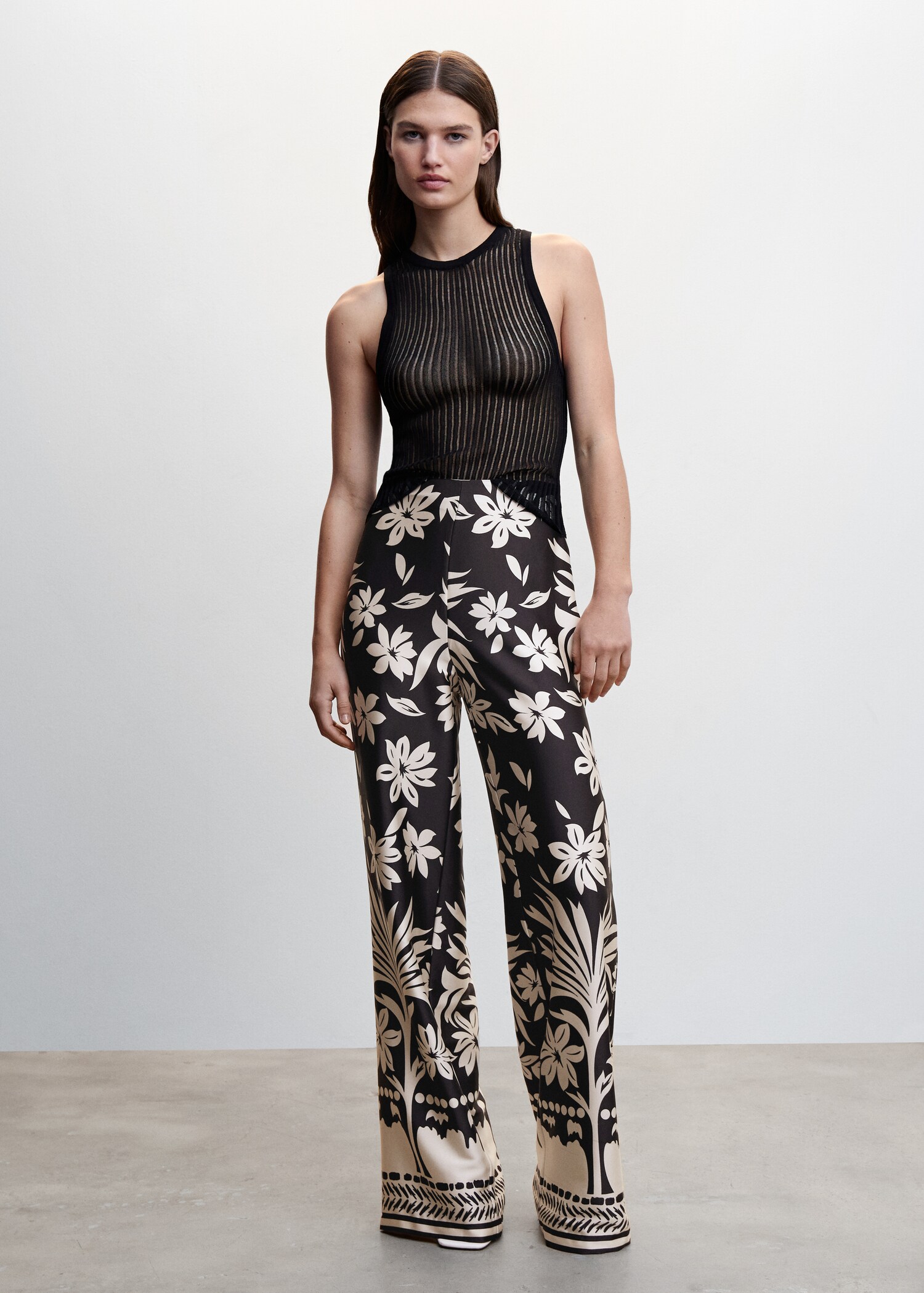 Floral palazzo pants - General plane