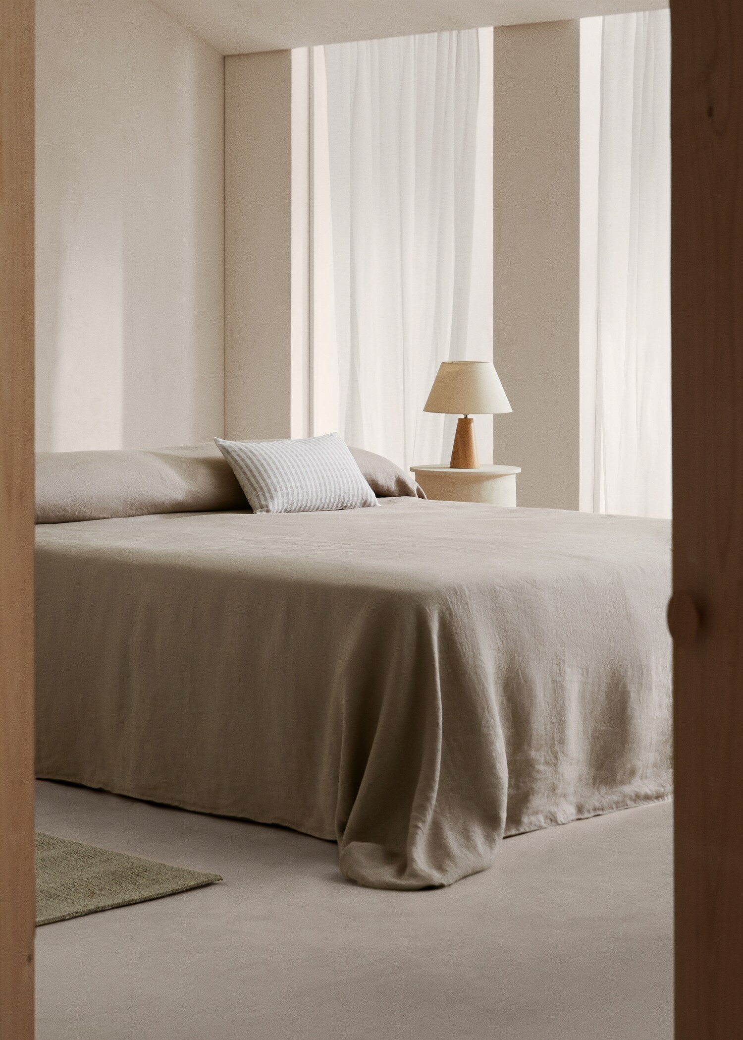 Copripiumino 100% lino letto 90 cm - Piano generale