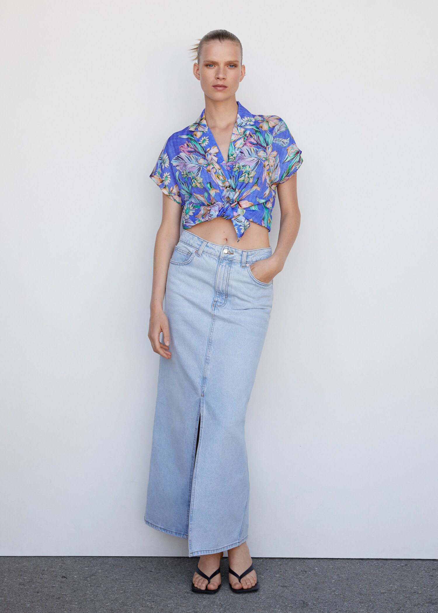 Chemise tropicale à manches courtes - Plan général