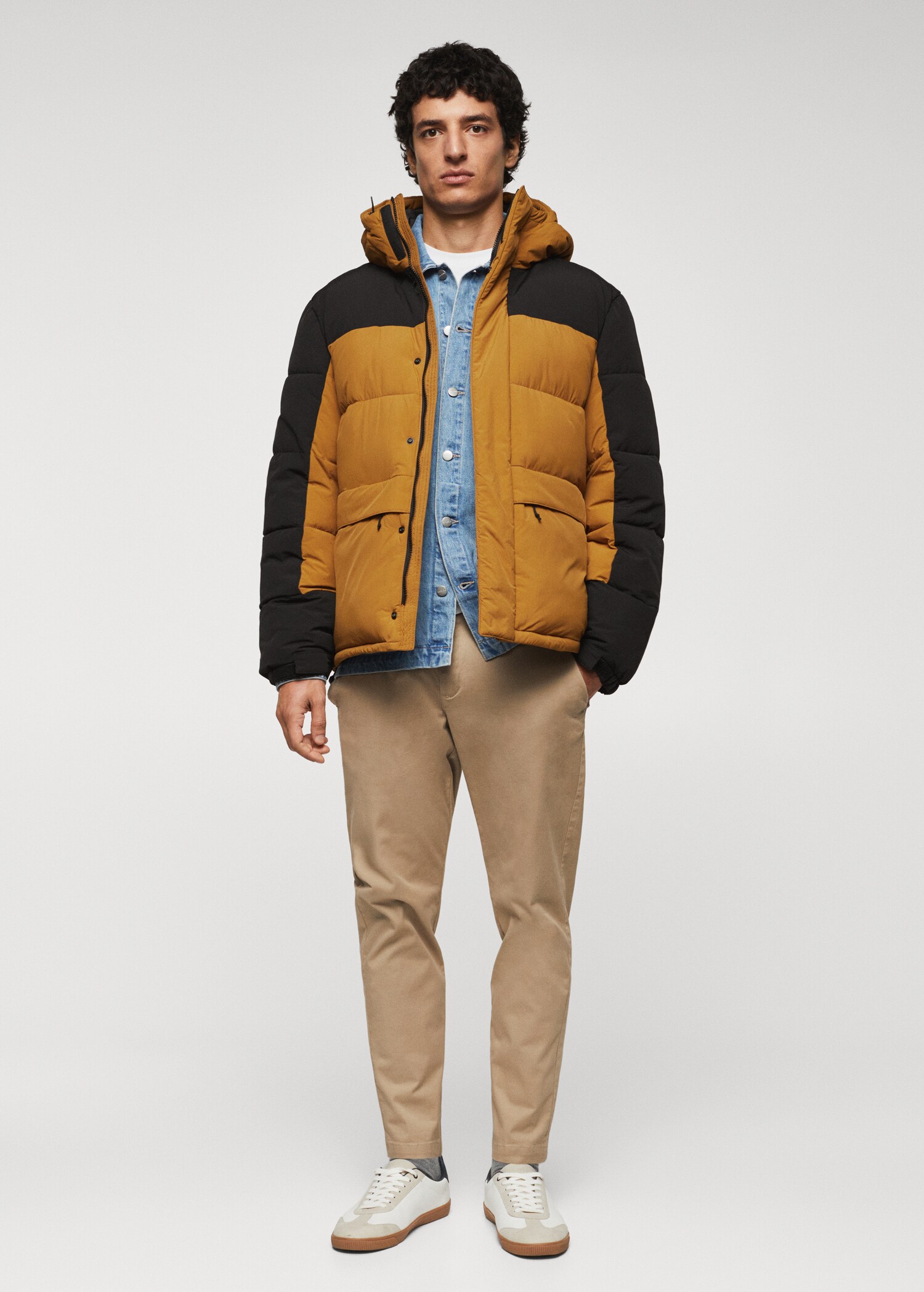 Combined hooded anorak - General plane
