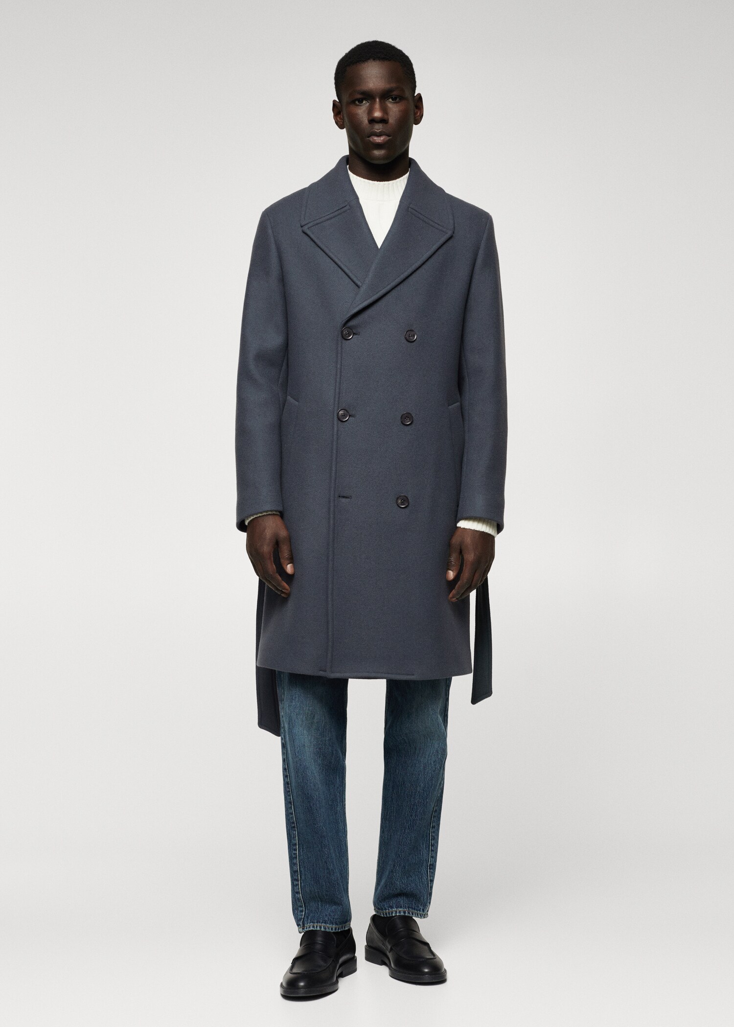 Manteau croisé laine - Plan général