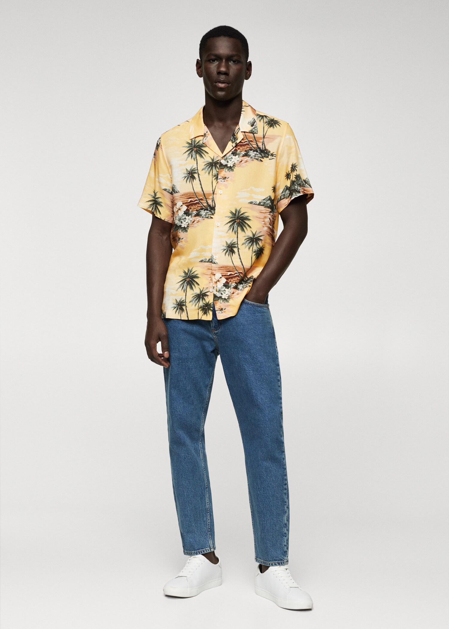 Hawaiian flowy shirt MANGO Macedonia - Main Image
