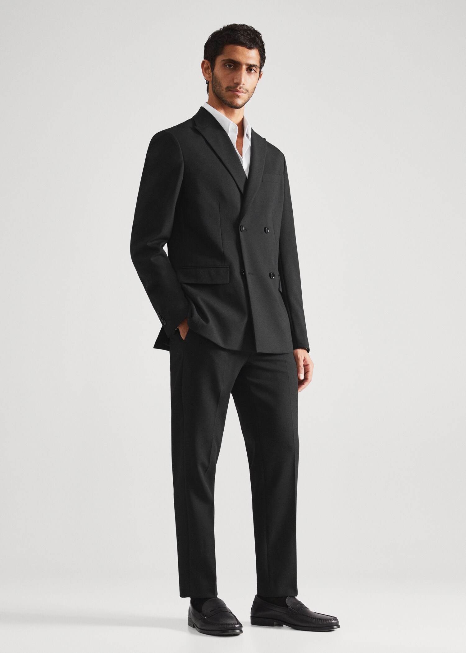 Regular fit cotton suit shirt - General plane