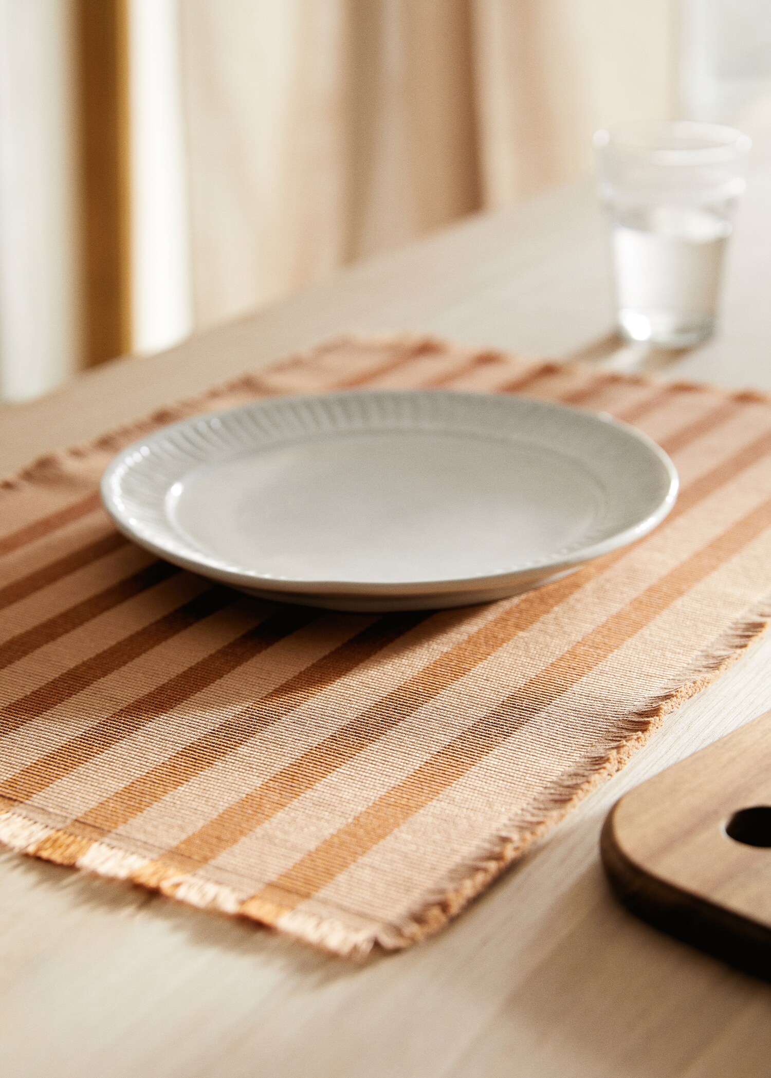 Tischset mit Streifenmuster 35 x 50 cm (2er-Pack) - Allgemeine Ansicht