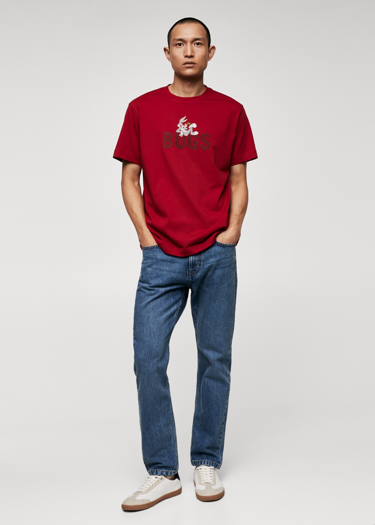 T-shirt coton brodé - Plan général