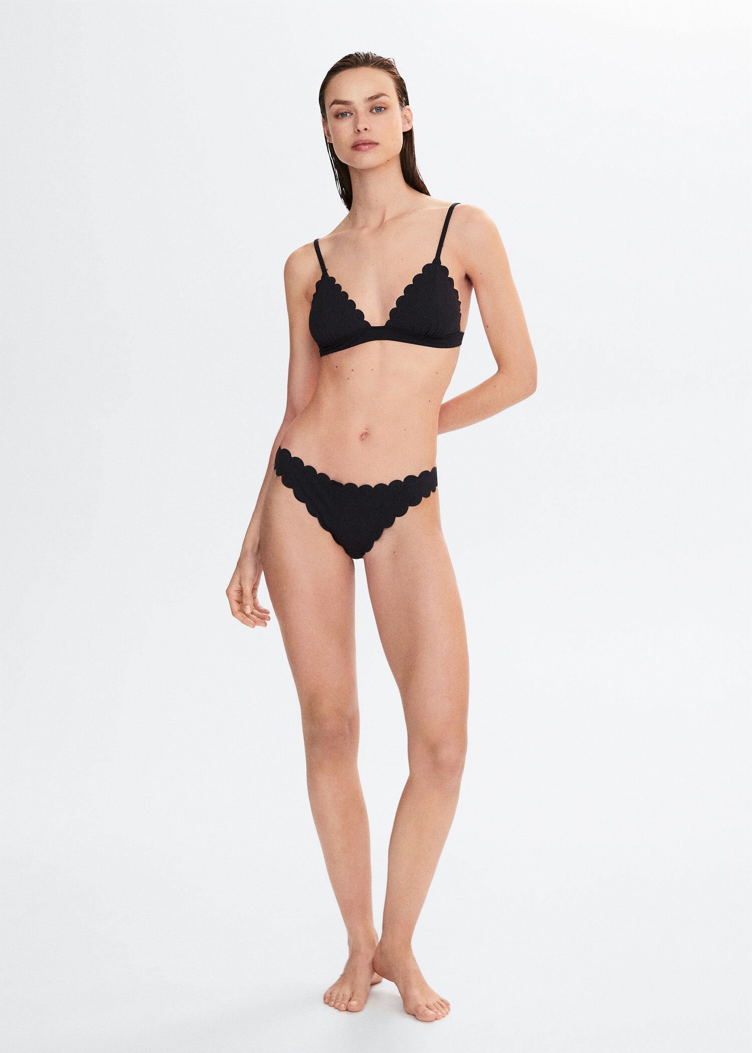 Scalloped bikini top - Main Image