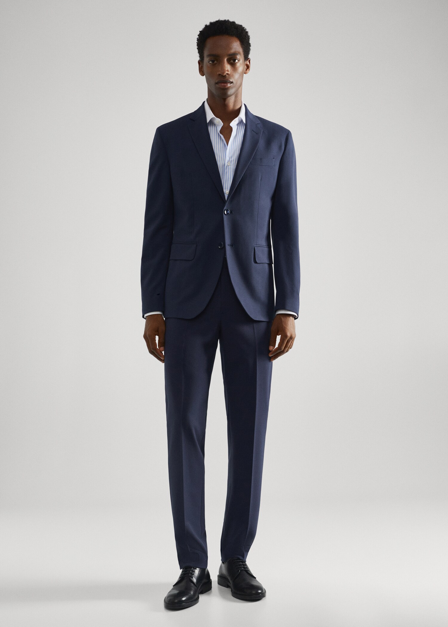 Комбинированная костюмная рубашка slim fit - Общий план