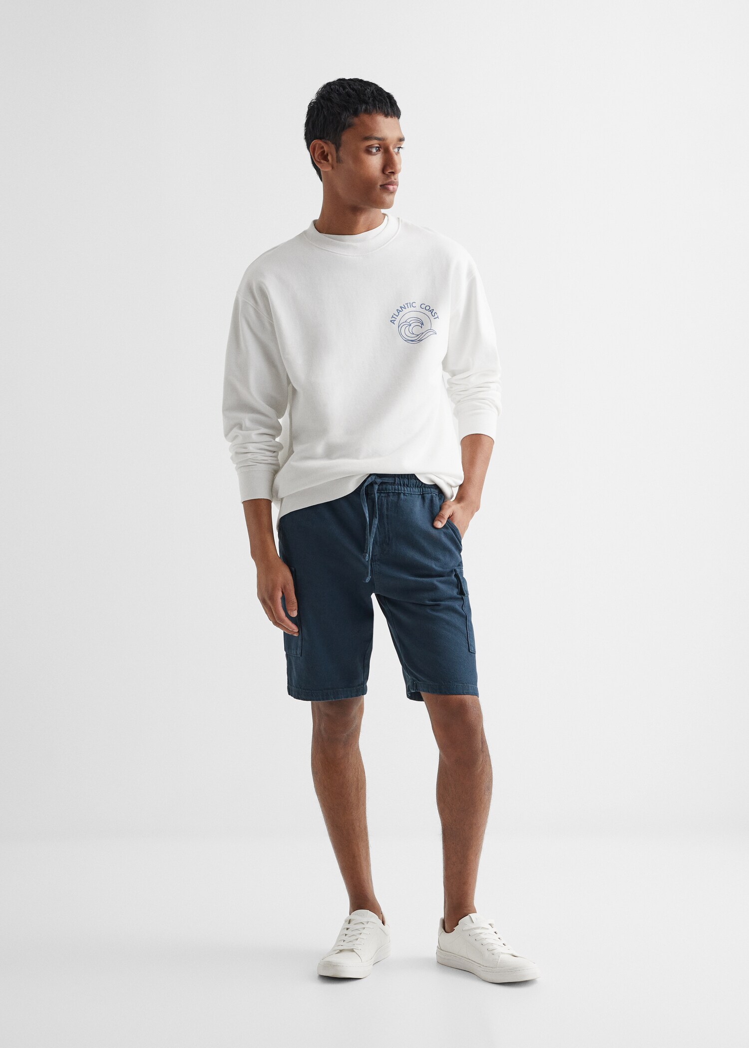 Sweat-shirt coton imprimé - Plan général