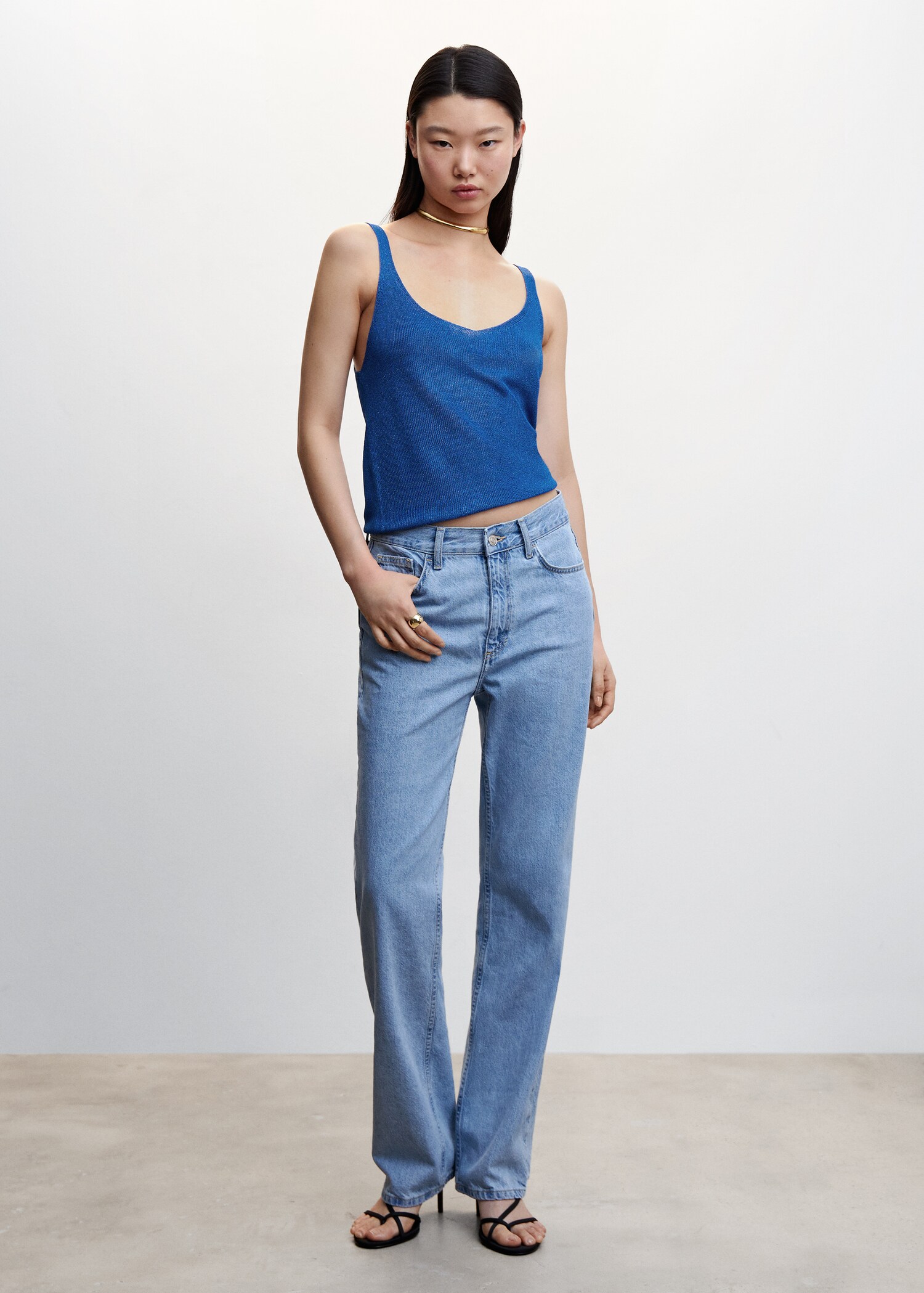 Knit strap top - General plane