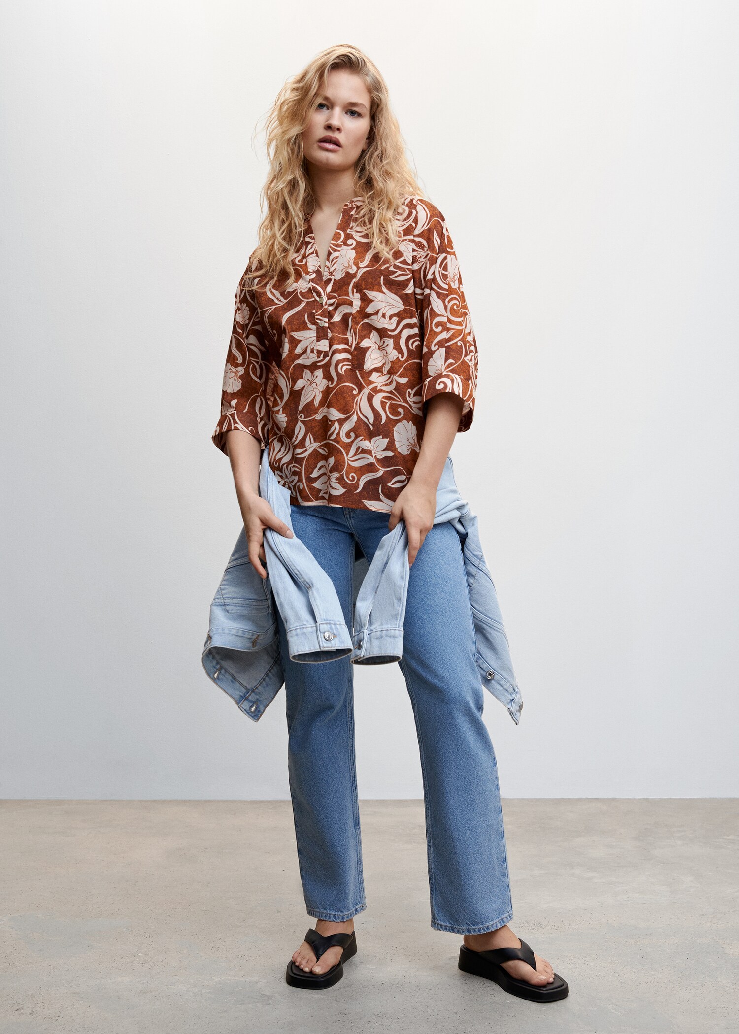 Blouse en imprimé floral - Plan général