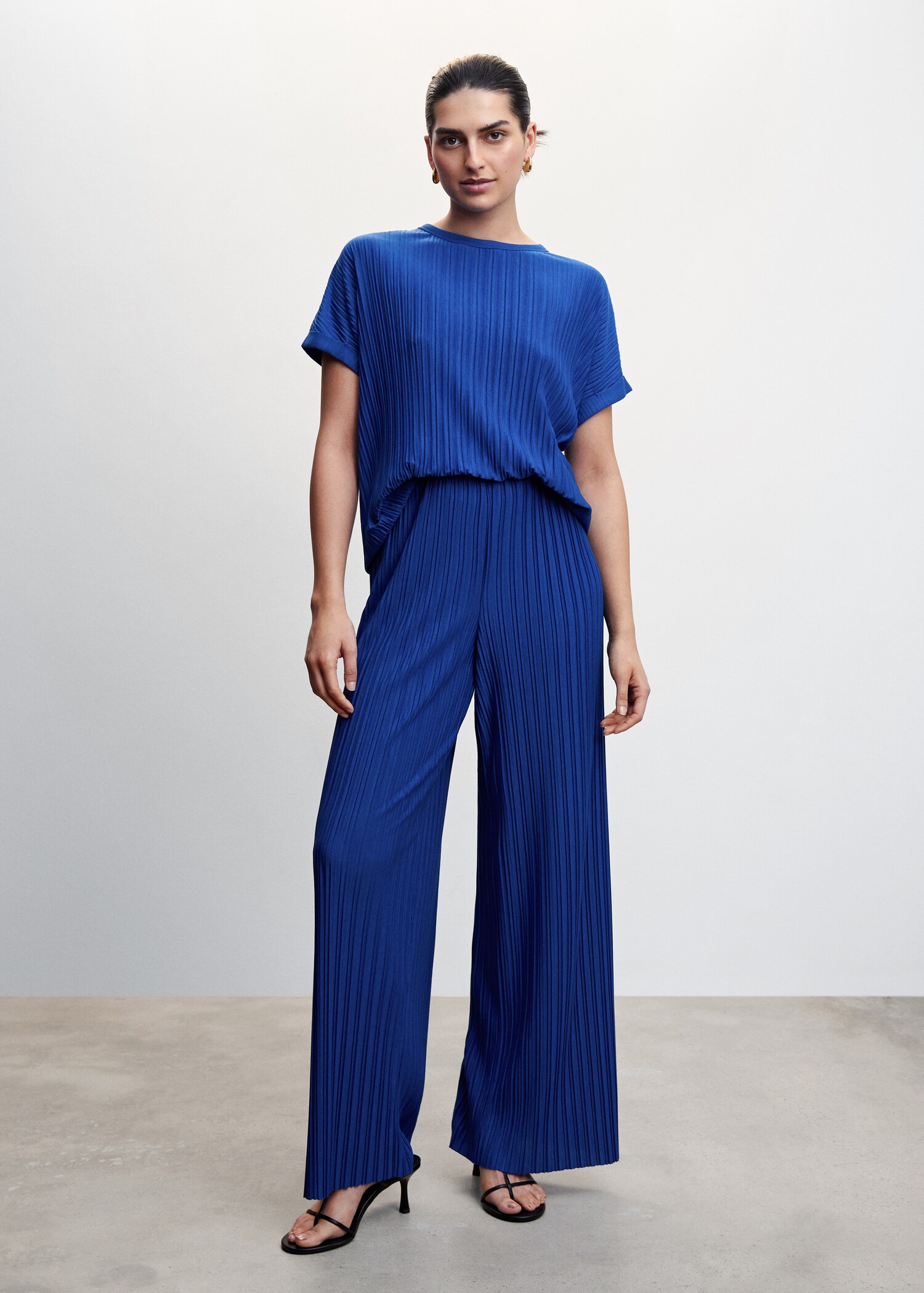 Pantalon wideleg plissé - Plan général