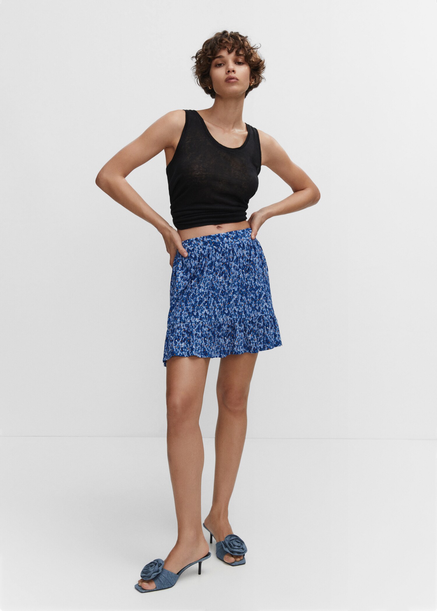 Textured printed skirt - General plane