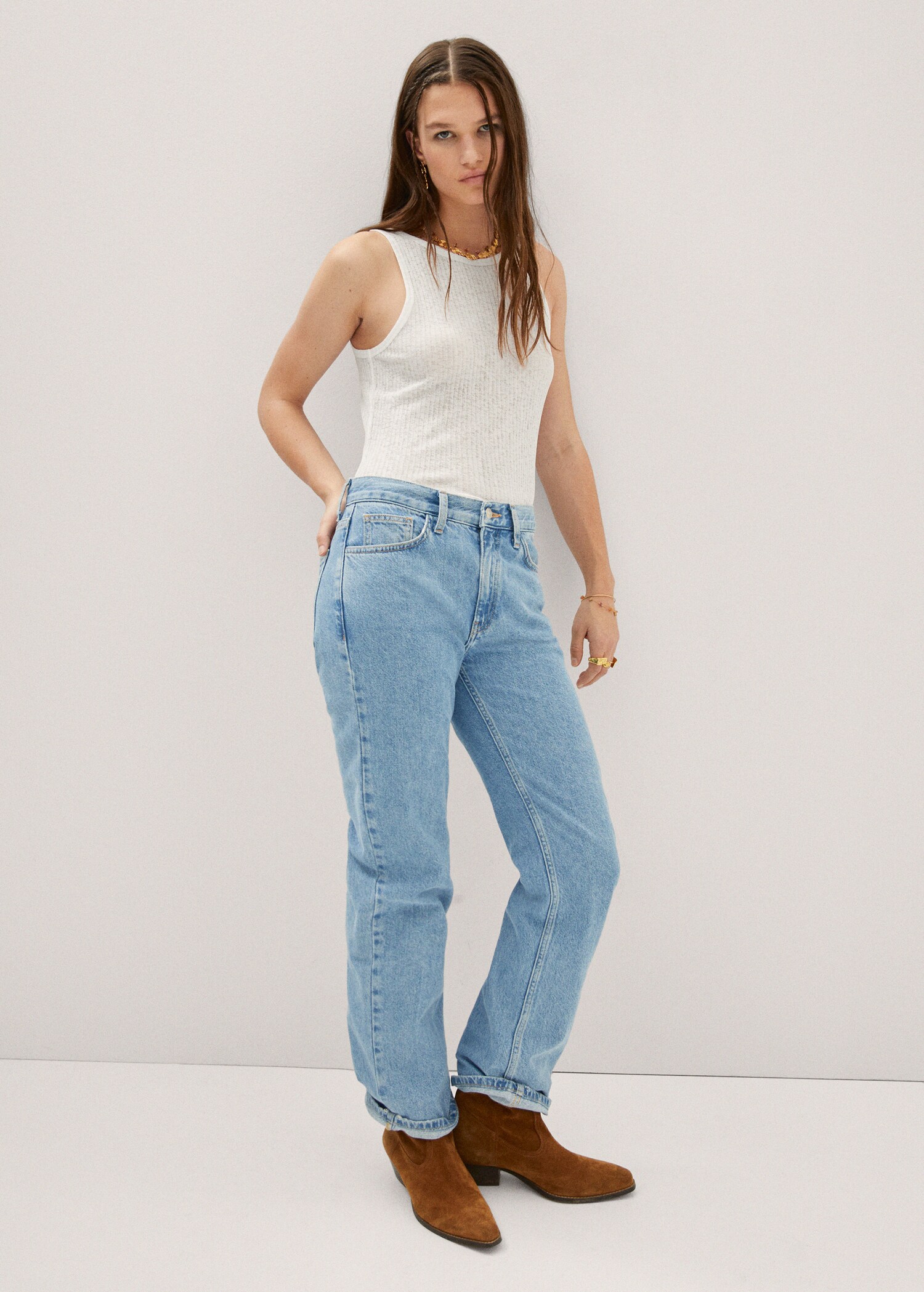 Ribbed strap top - General plane
