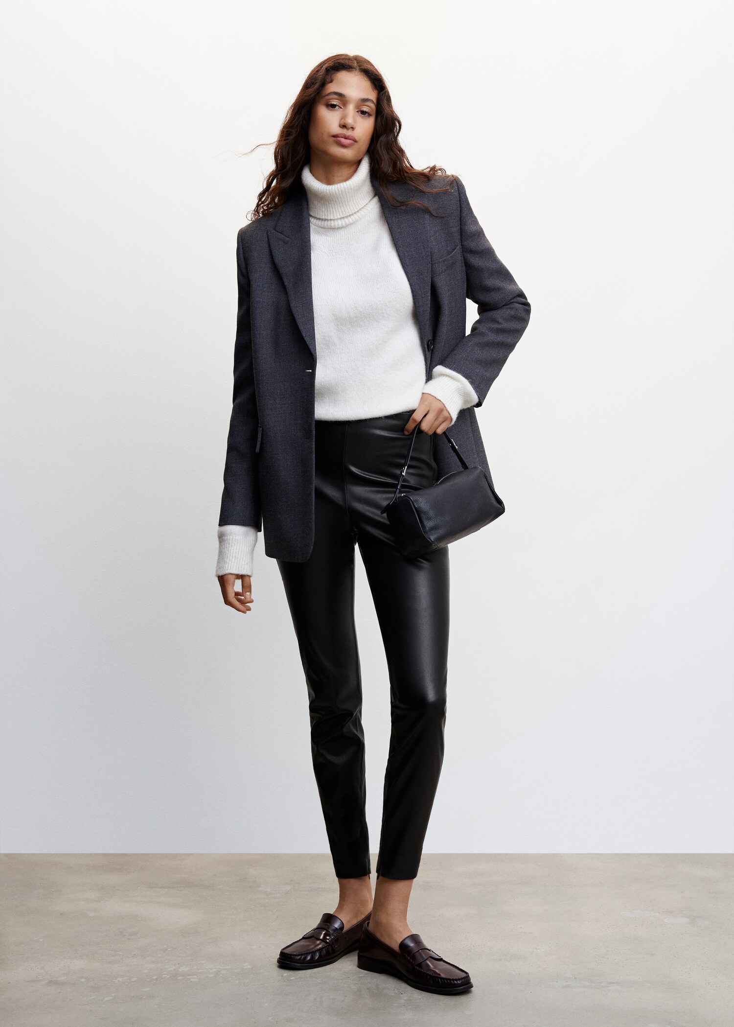 Leggings efecto piel aberturas - Plano general