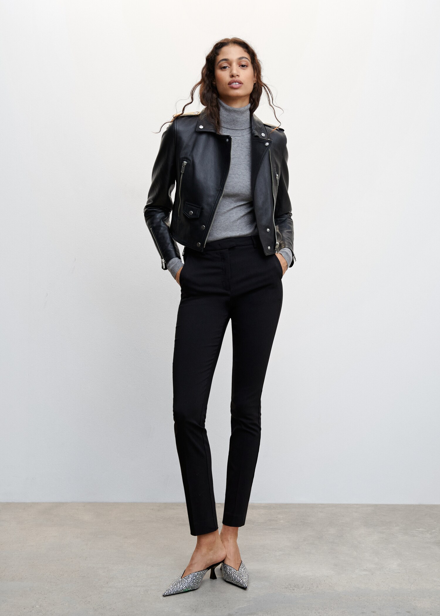 Crop skinny broek - Overzichtstekening