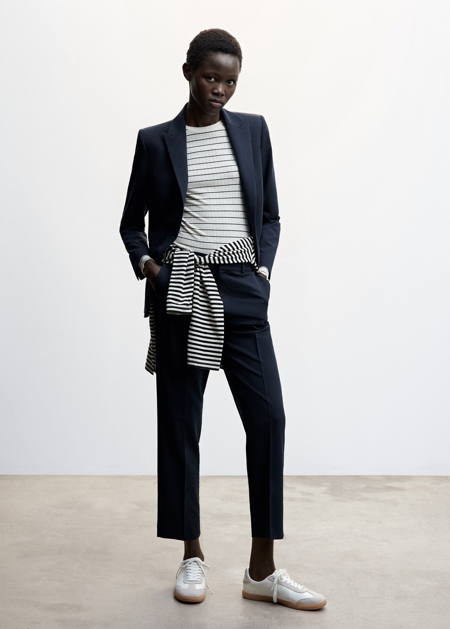 Fitted suit blazer - General plane