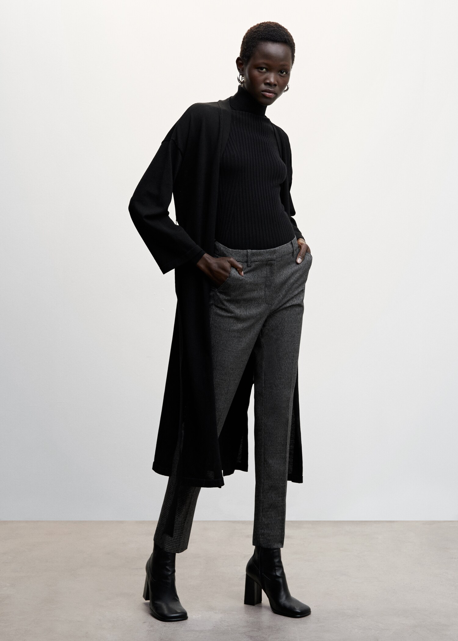 Bow long cardigan - General plane