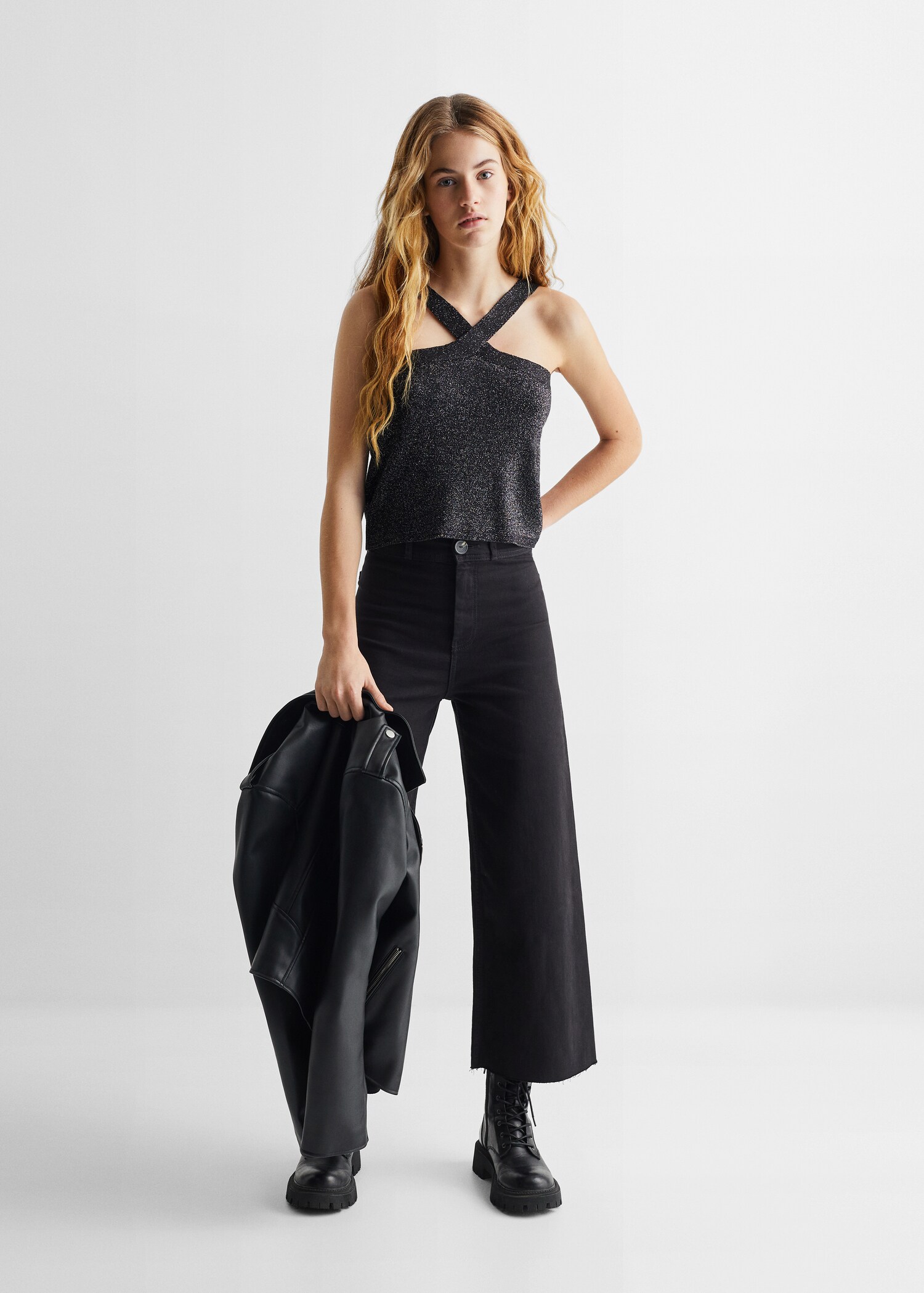 Lurex knitted top - General plane