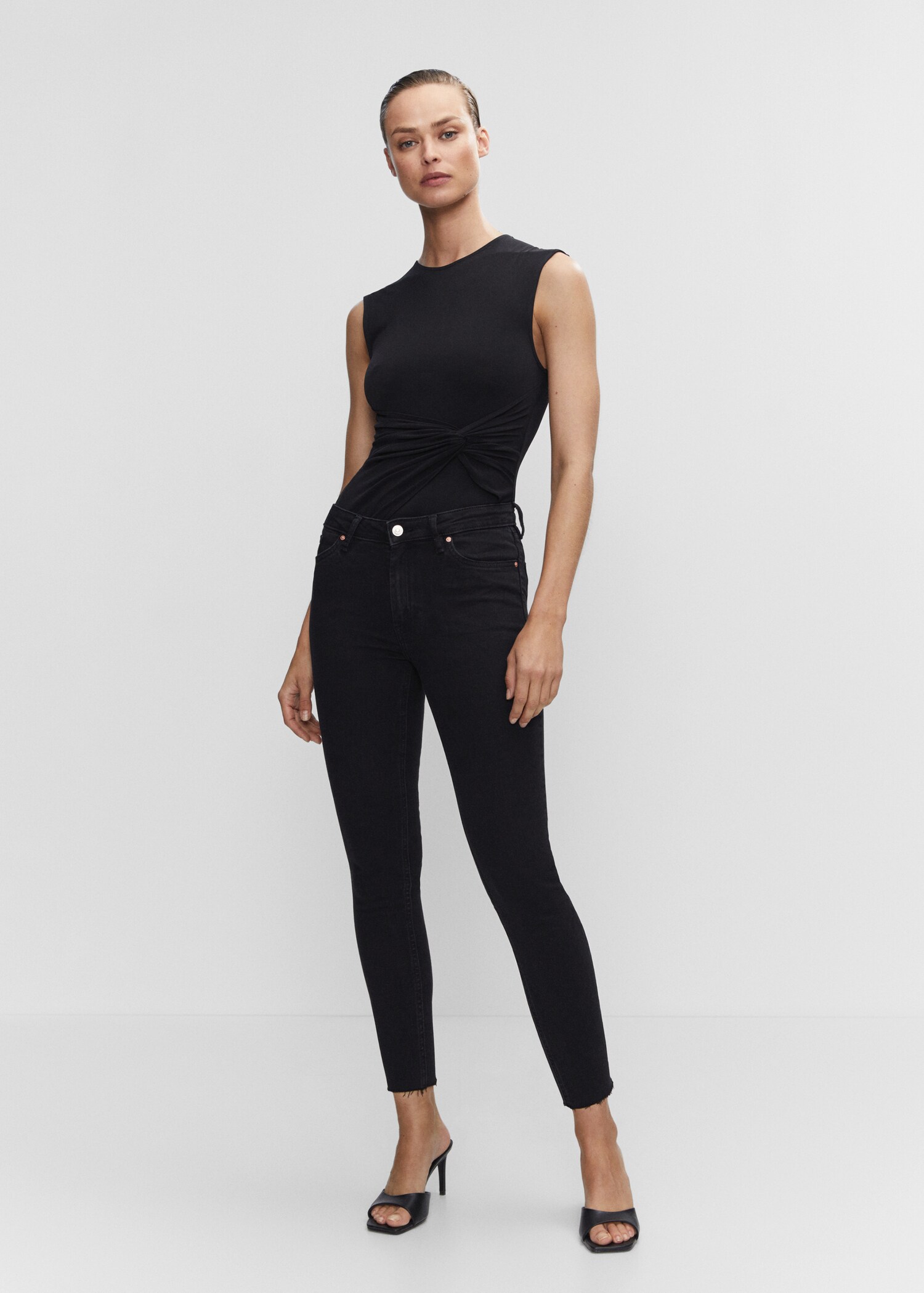 Blugi skinny cropped - Plan general