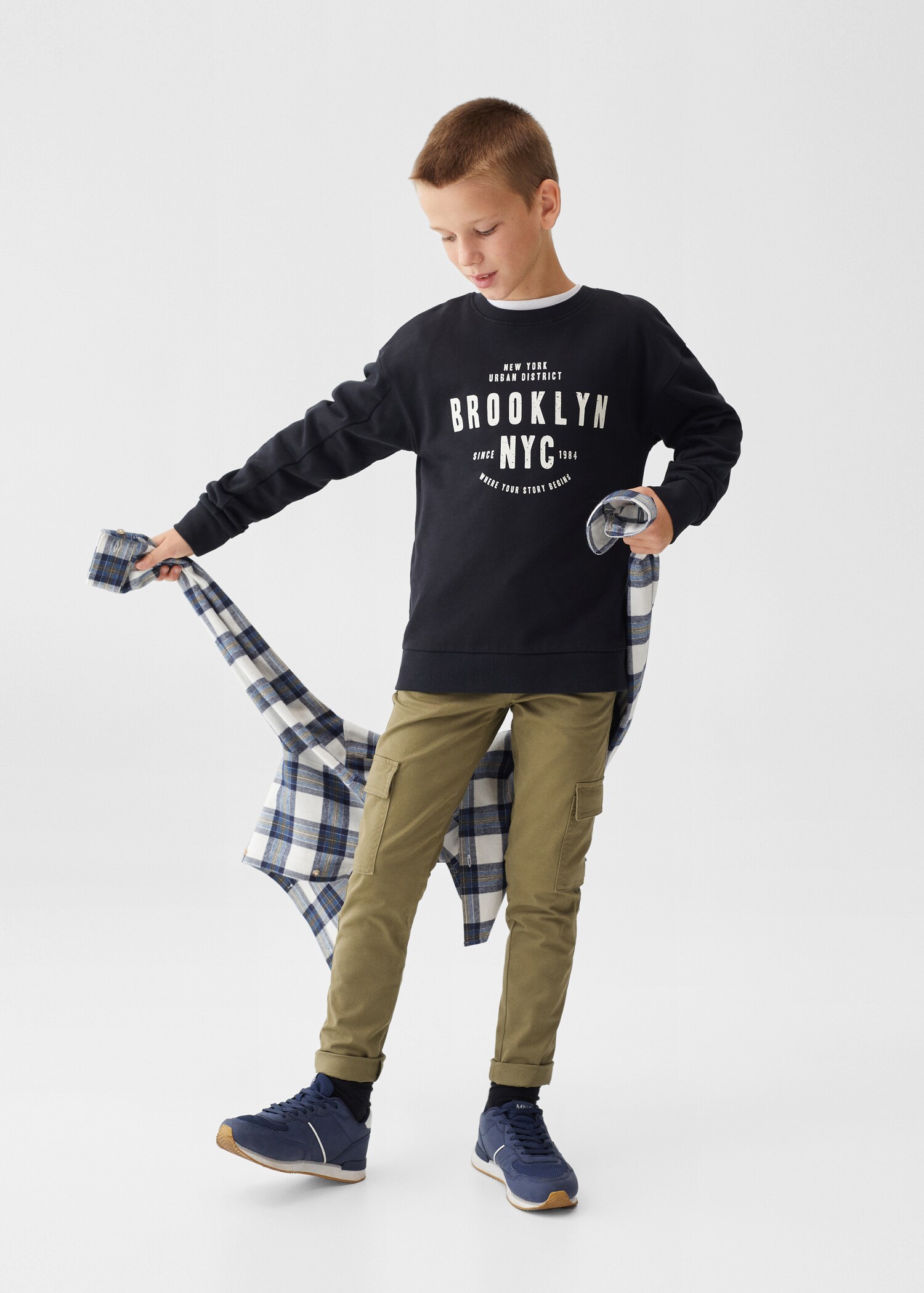 Pantalon cargo coton - Plan général
